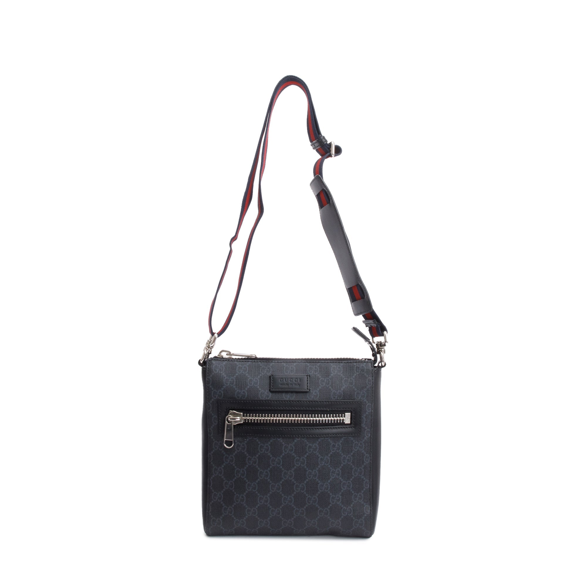 Gucci Black GG Supreme Small Messenger Bag