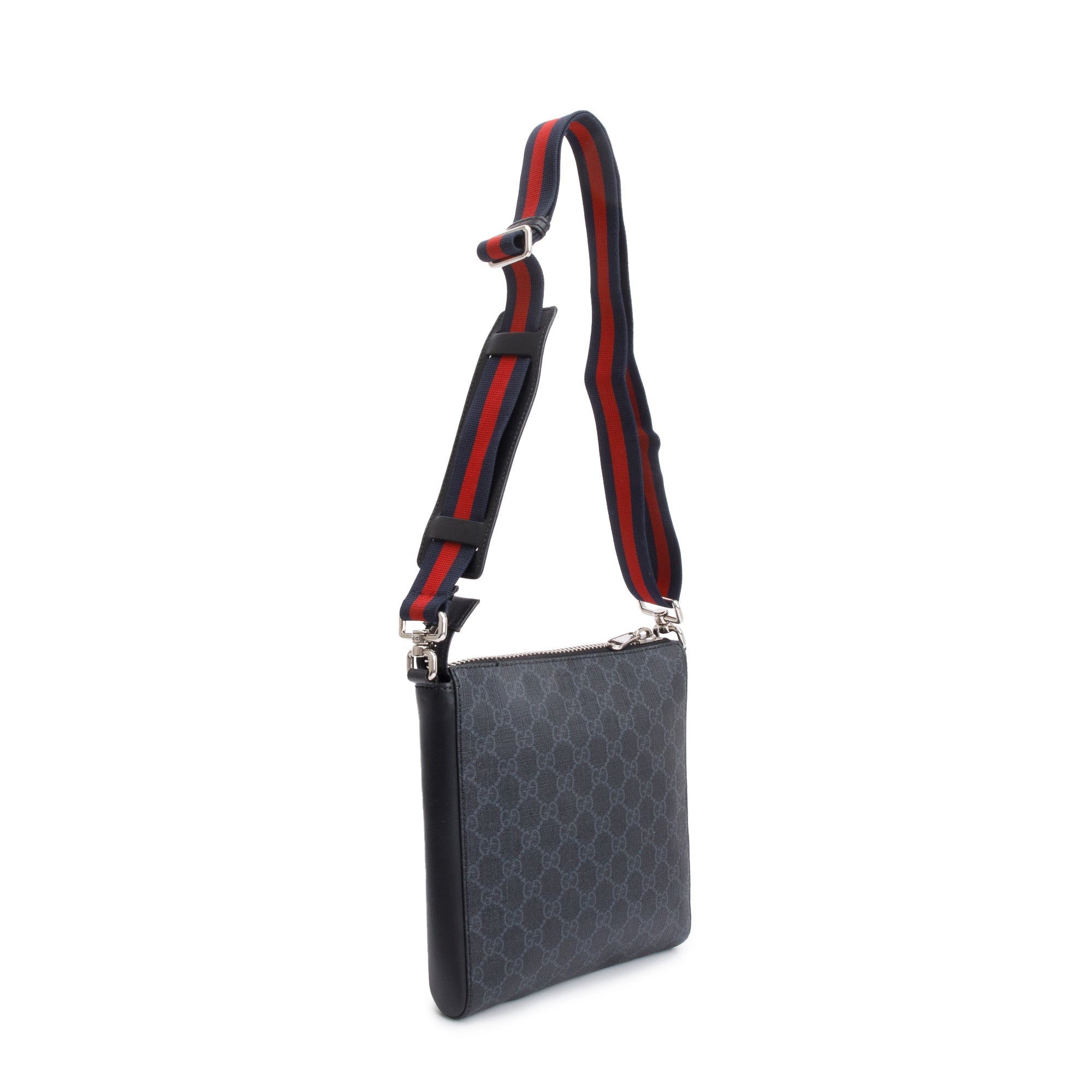 Gucci Black GG Supreme Small Messenger Bag