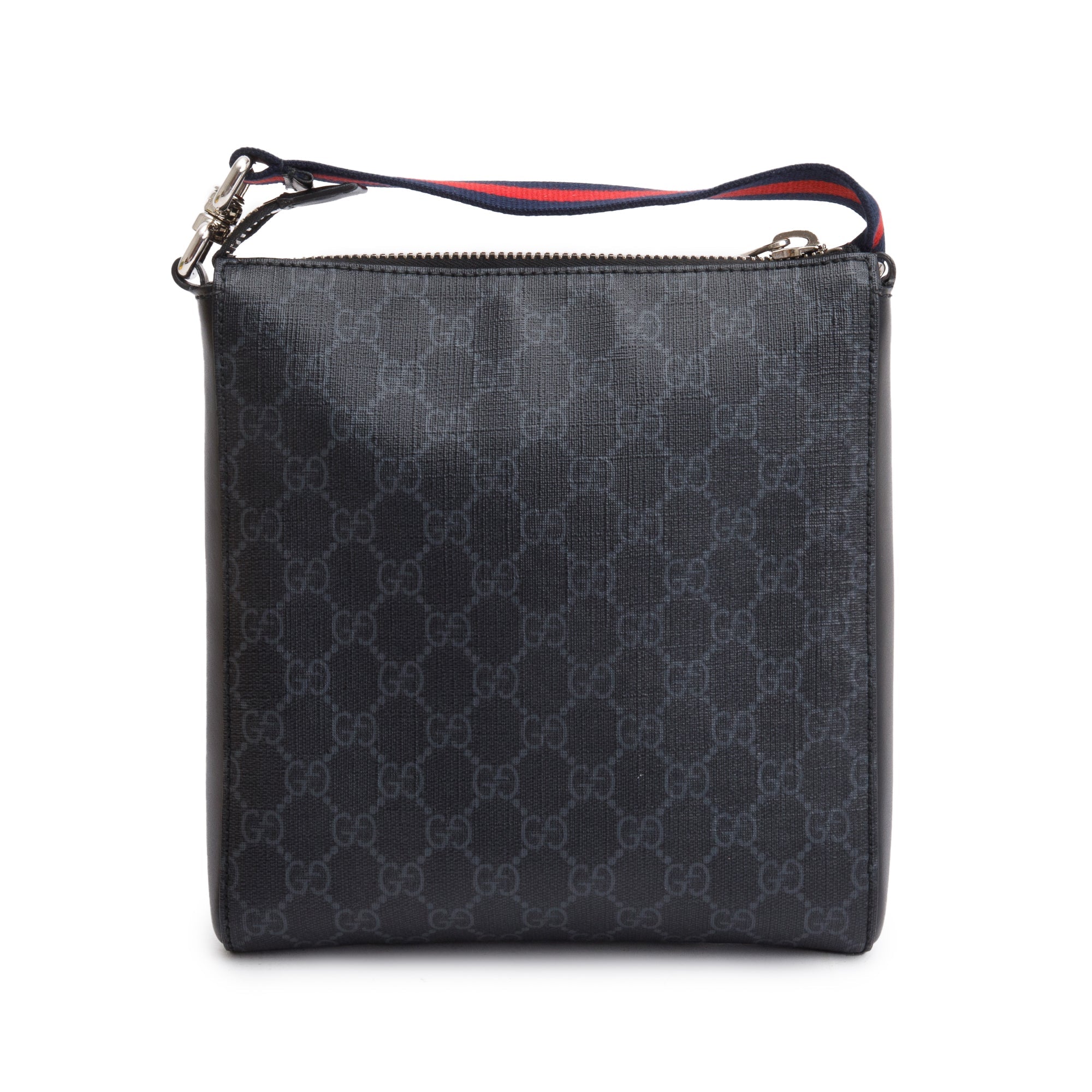 Gucci Black GG Supreme Small Messenger Bag w/ Box