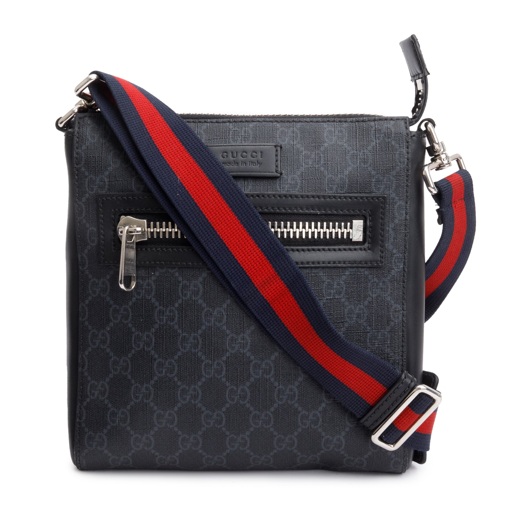 Gucci Black GG Supreme Small Messenger Bag