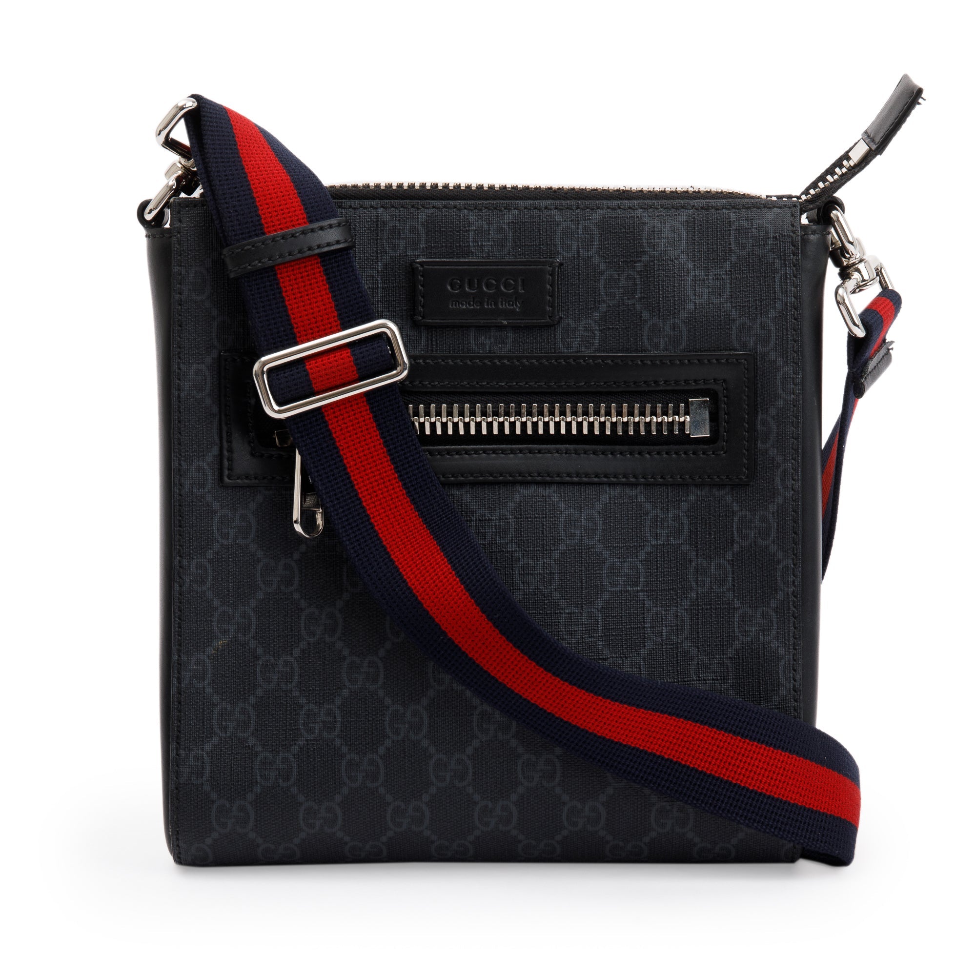 Gucci Black GG Supreme Small Messenger Bag