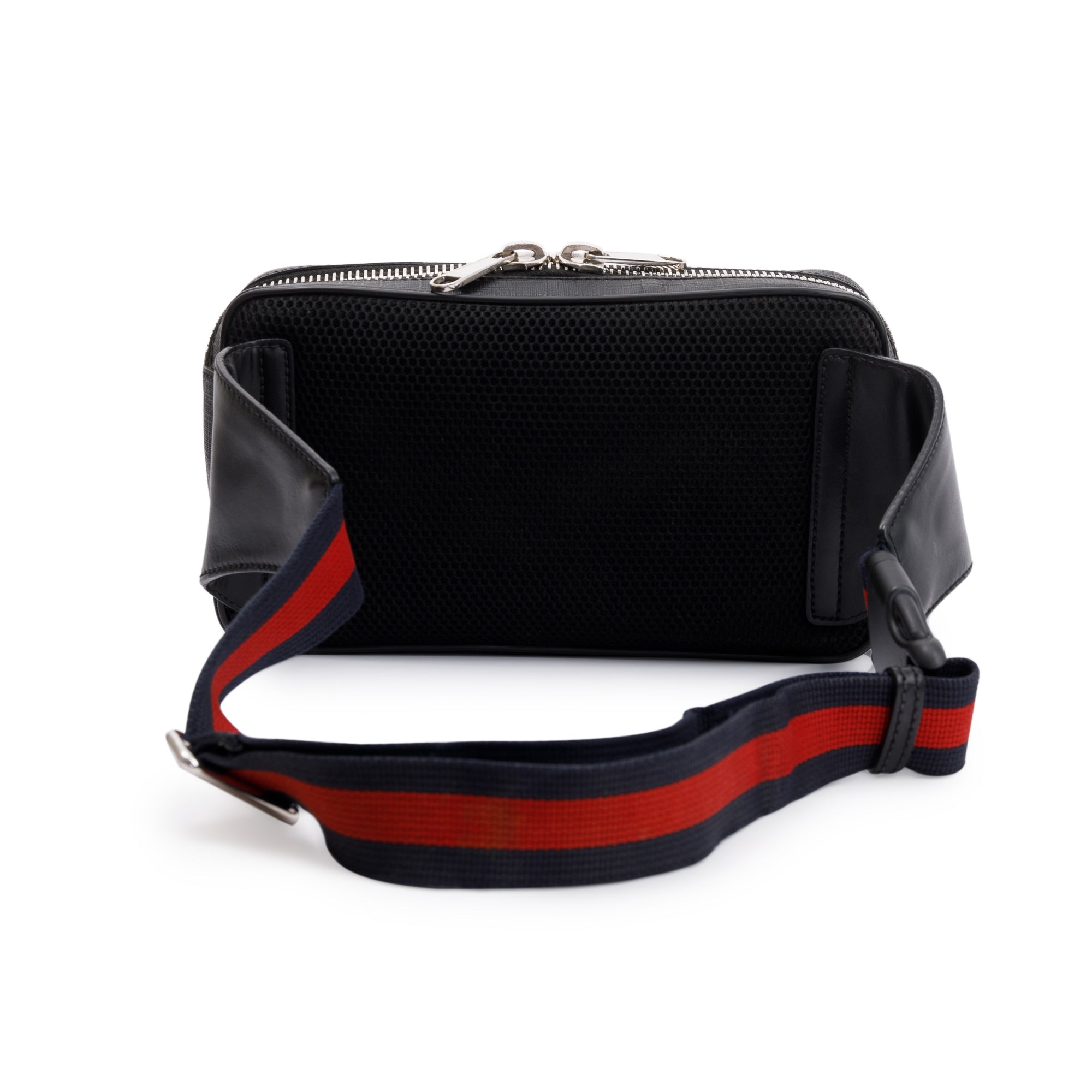 Gucci Black GG Supreme Tigers Belt Bag