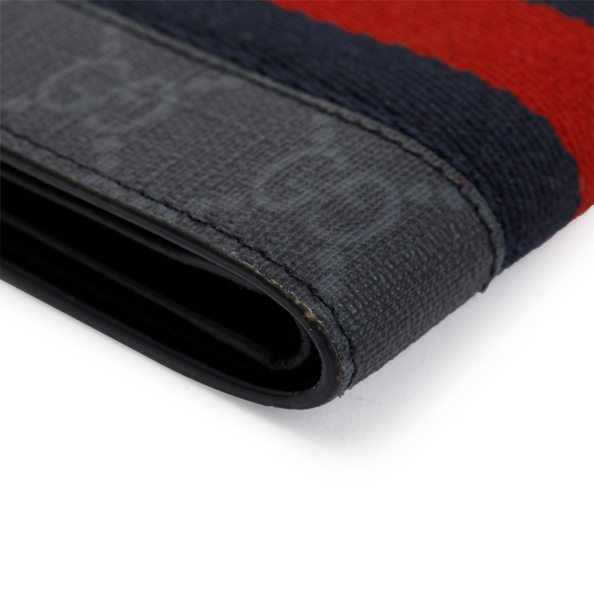 Gucci Black GG Supreme Web Bifold Wallet