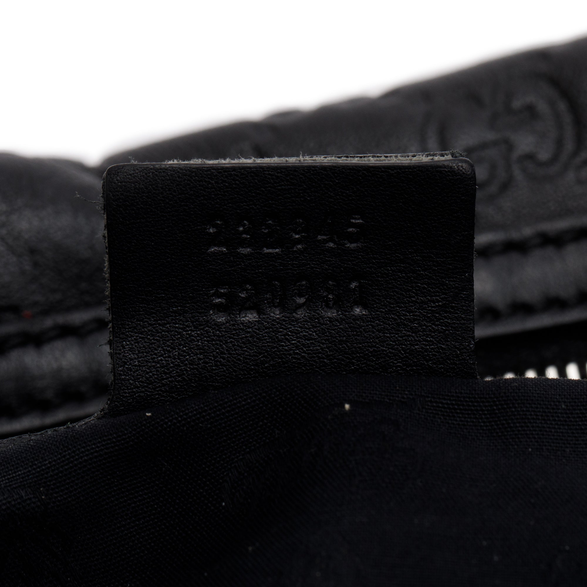 Gucci Black Guccissima Leather GG Twins Large Hobo Bag