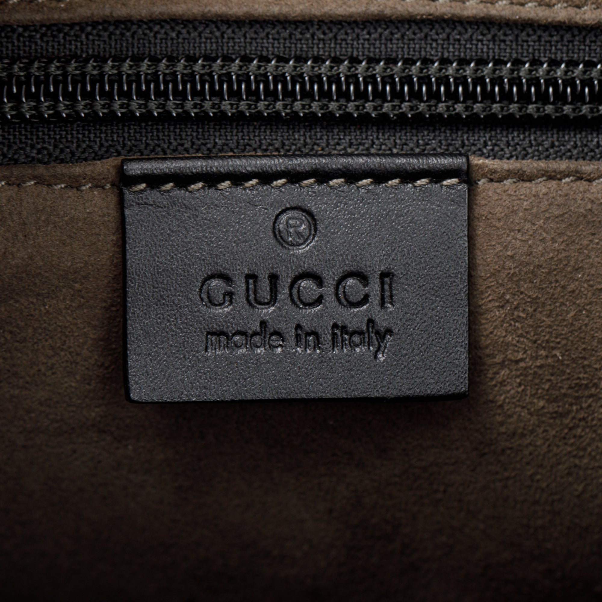 Gucci Black Guccissima Leather Small Messenger Bag