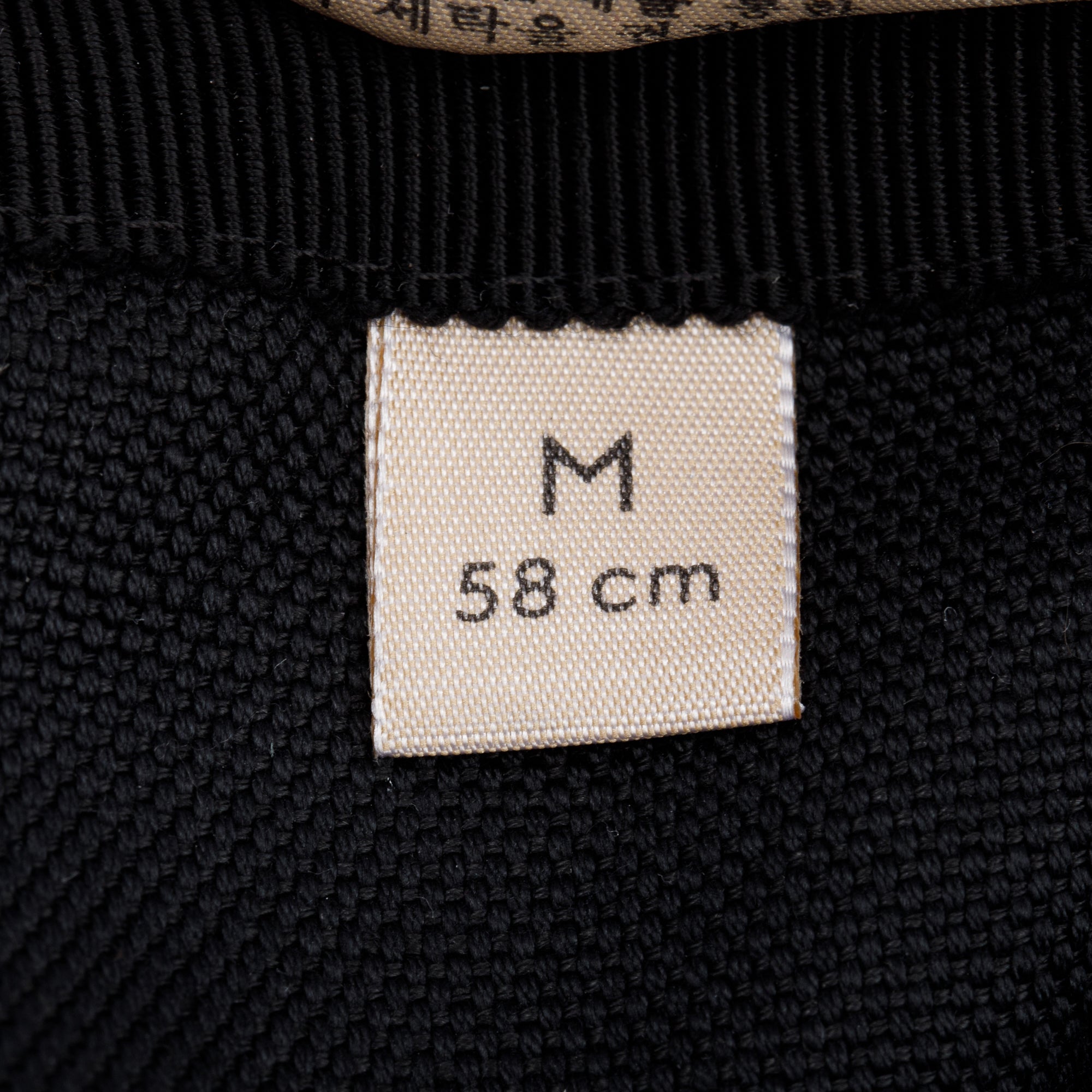 Gucci Black Jumbo GG Canvas Baseball Hat, Size M 58