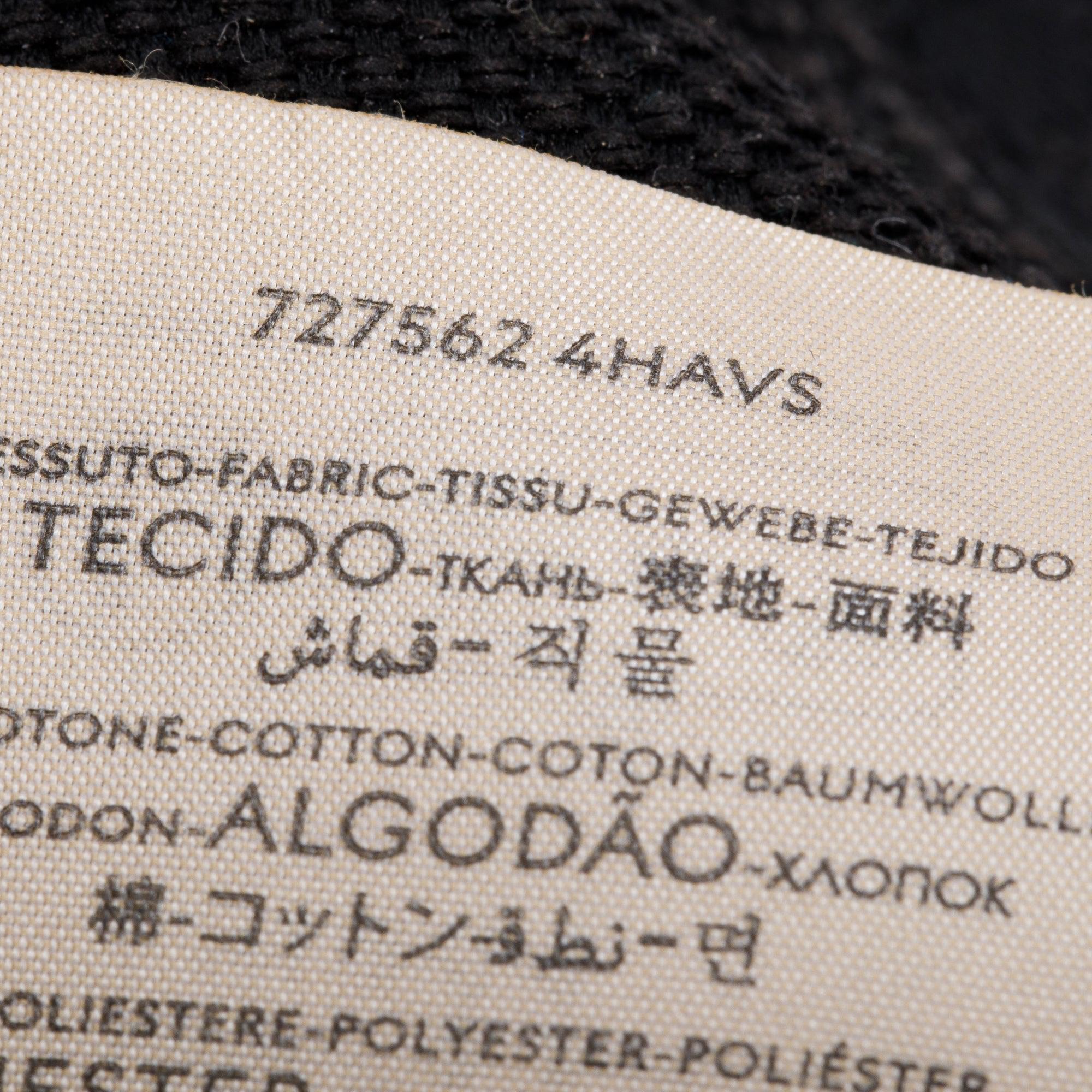 Gucci Black Jumbo GG Canvas Baseball Hat, Size M 58