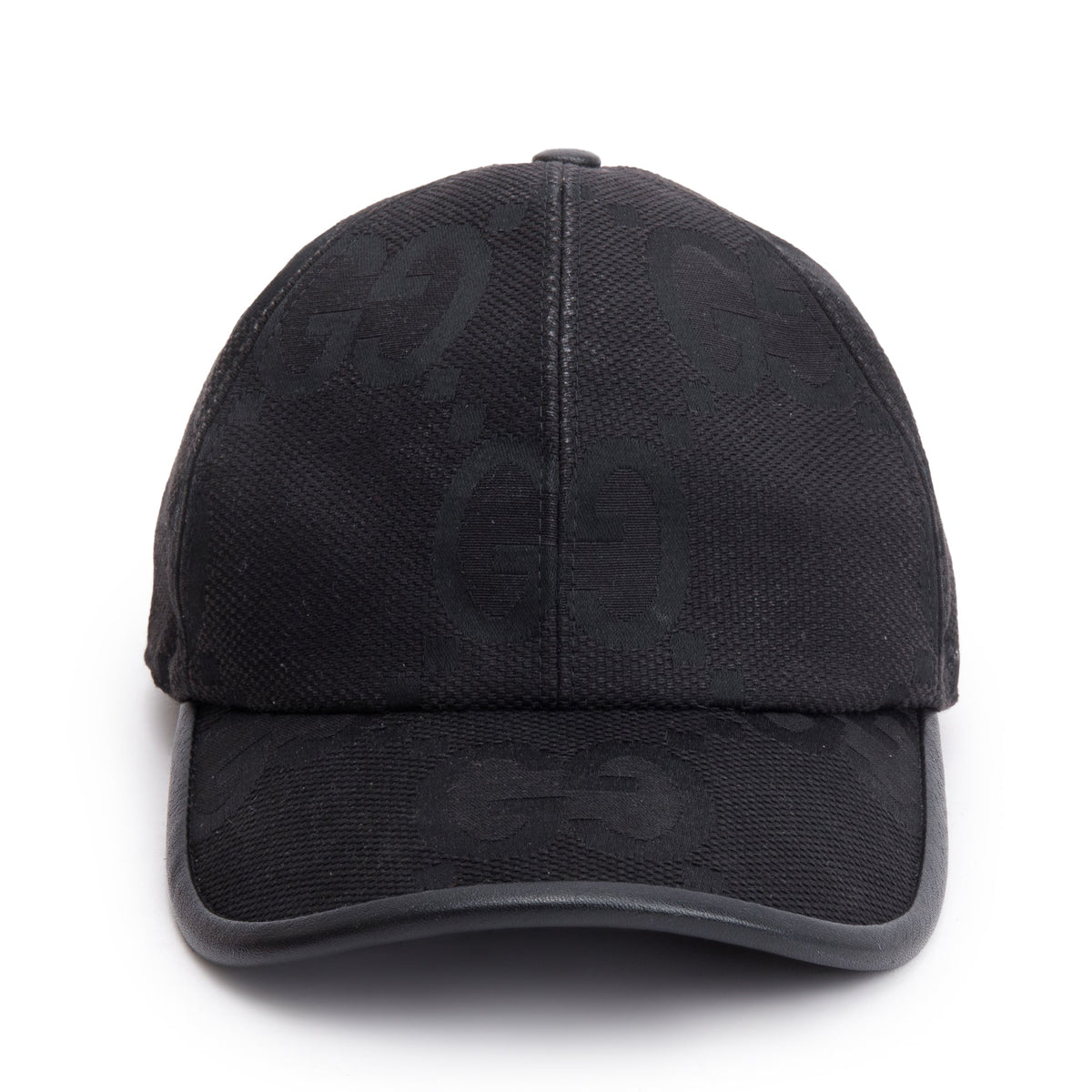 GUCCI GGパターン キャップ Mサイズ Gucci Black Jumbo GG Canvas Baseball Hat, Size M 58 – OLIVER'S