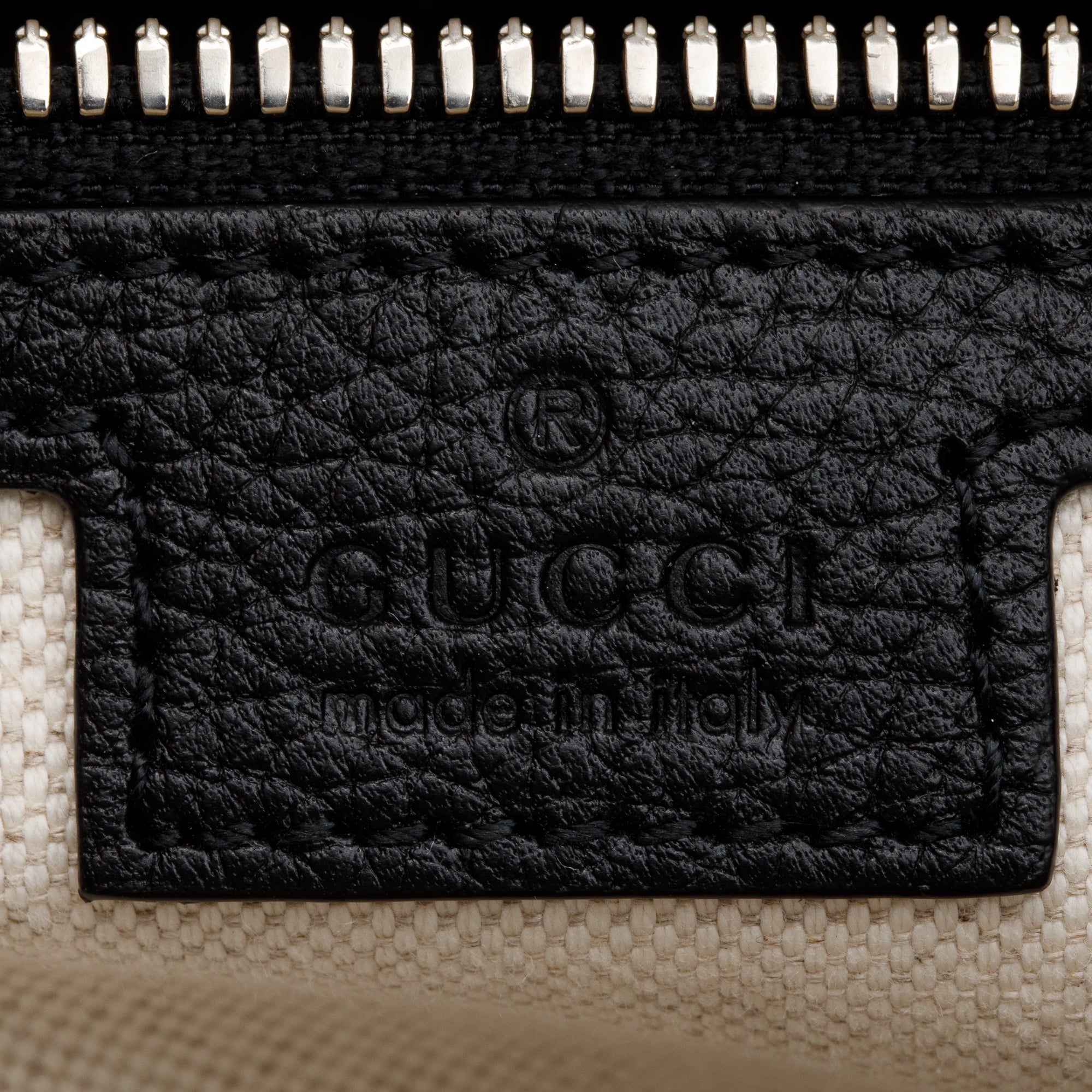 Gucci Black Jumbo GG Embossed Calfksin Leather Convertible Tote