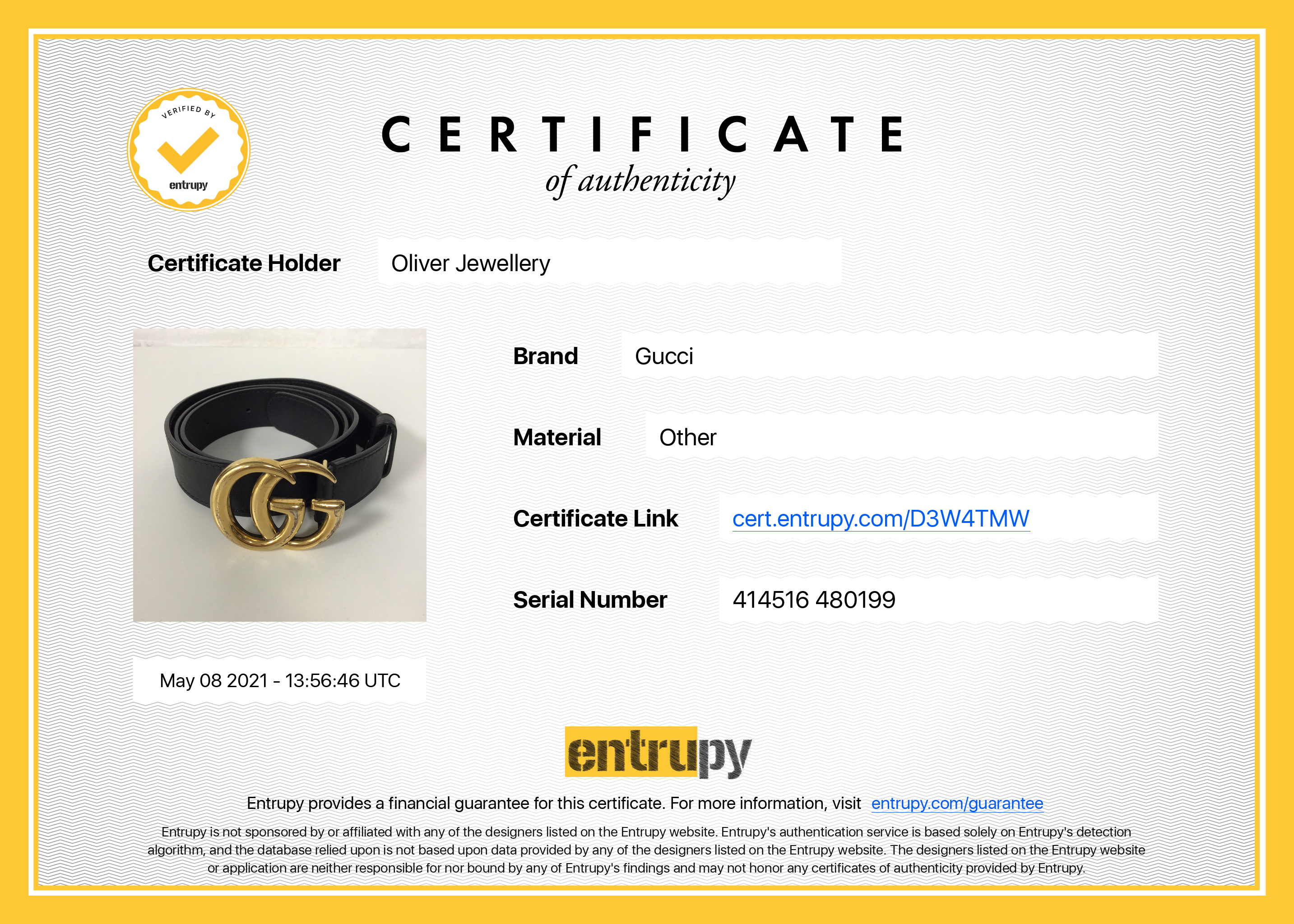 Gucci Black Leather Belt with Double G Buckle