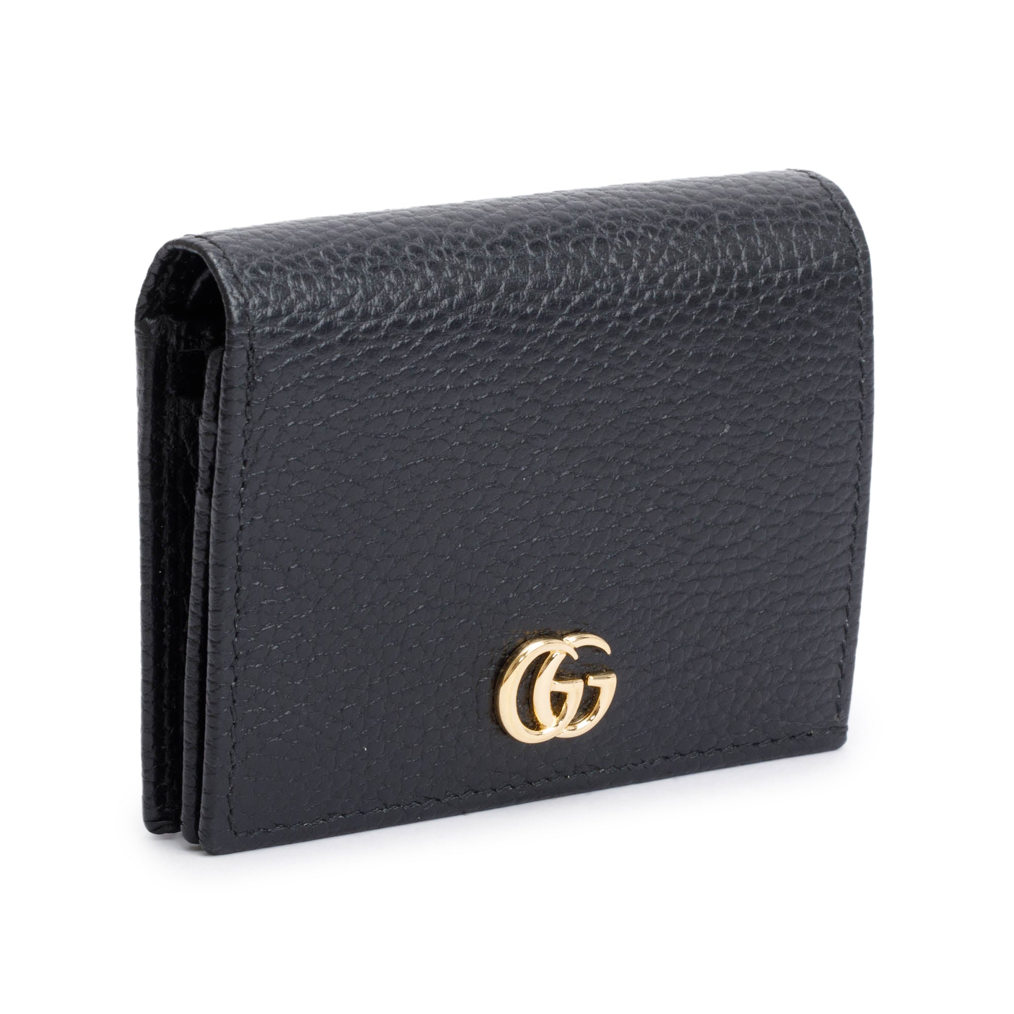 Gucci Black Leather Card Case Wallet