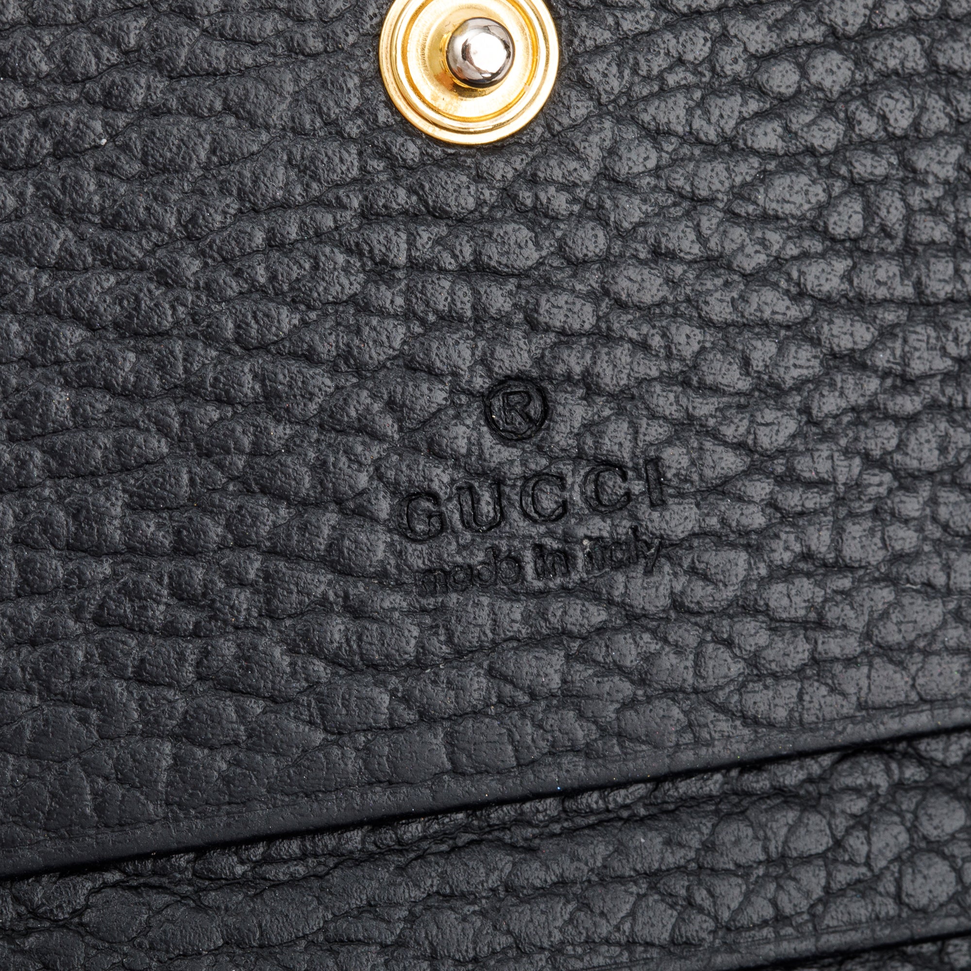 Gucci Black Leather Card Case Wallet