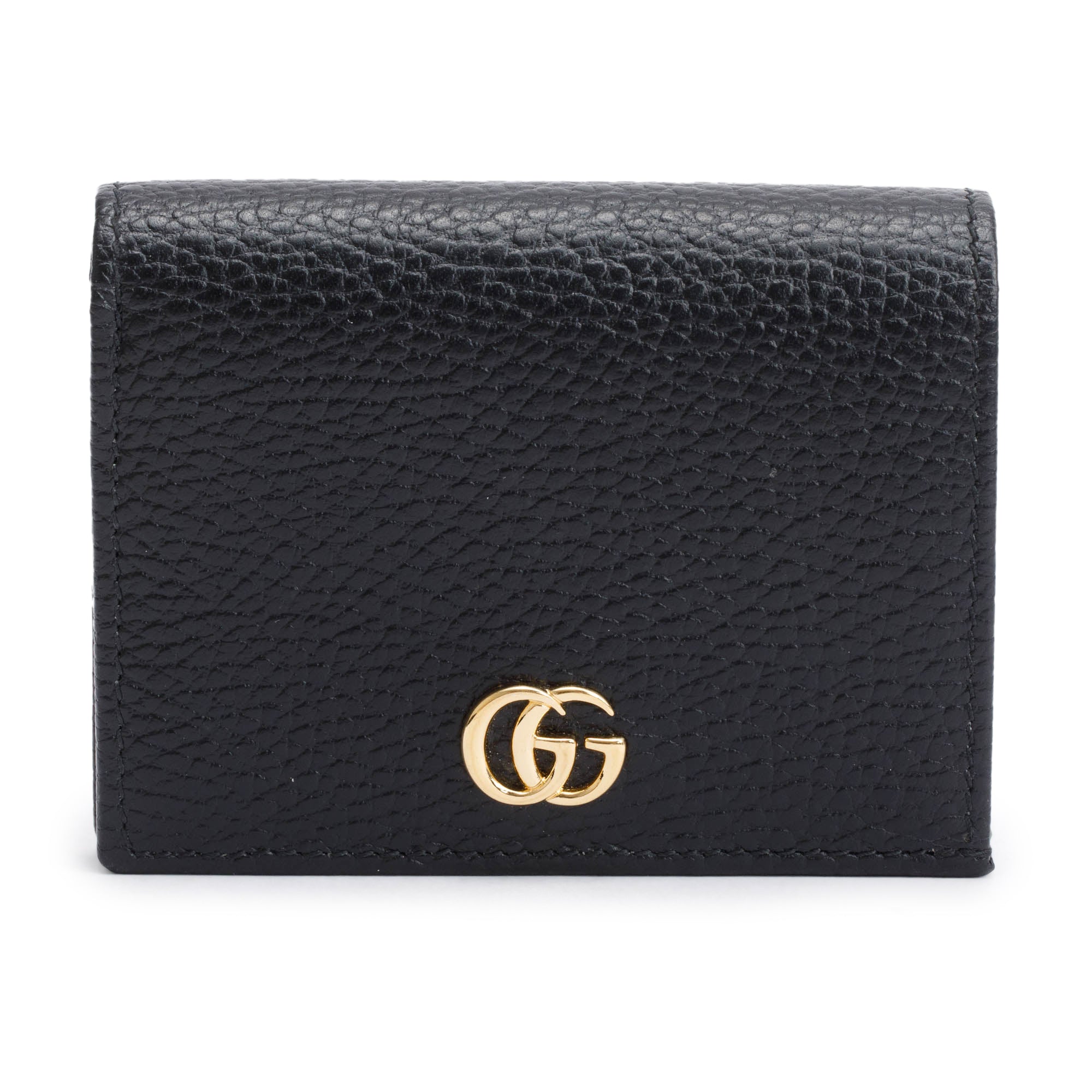 Gucci Black Leather Card Case Wallet