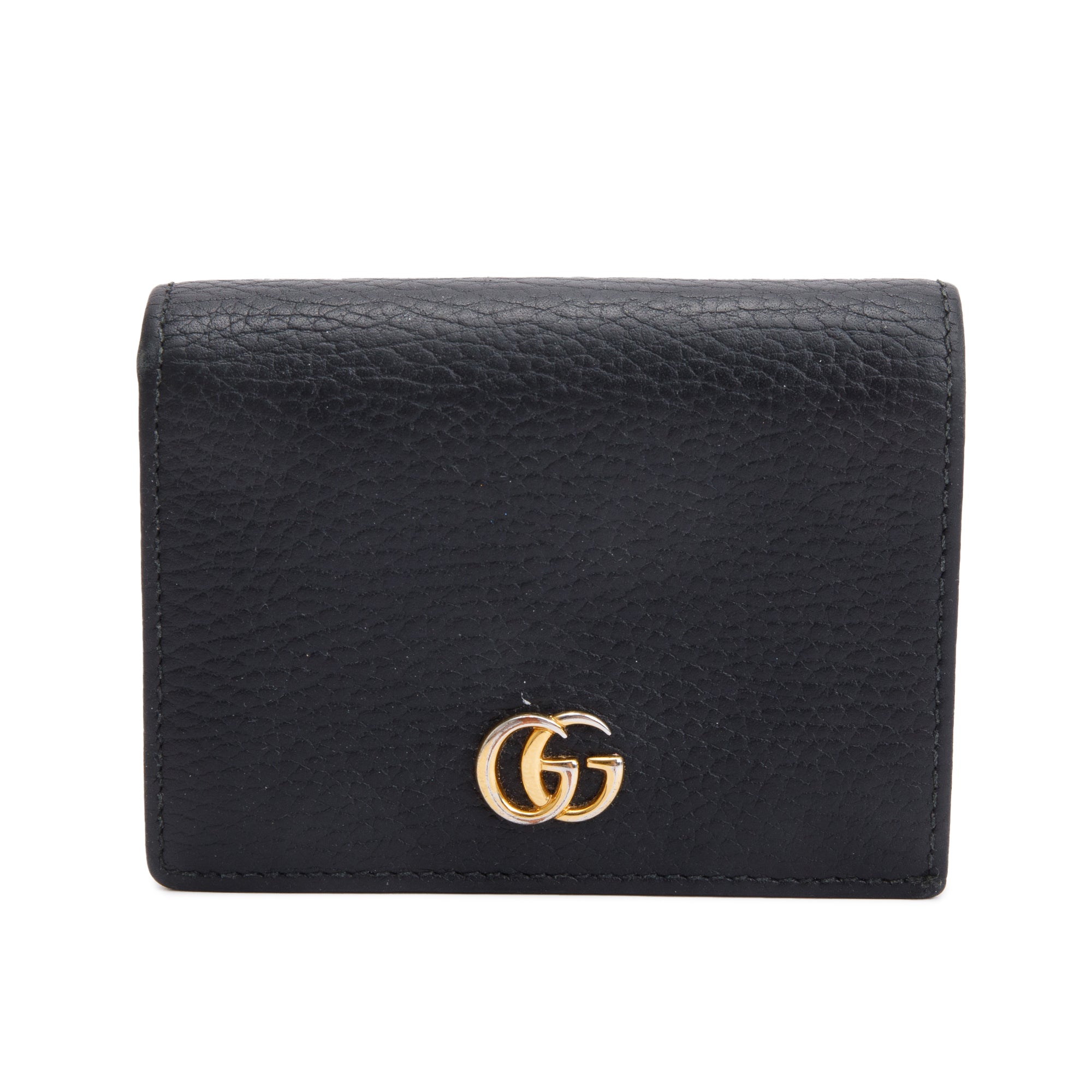 Gucci Black Leather Card Case Wallet