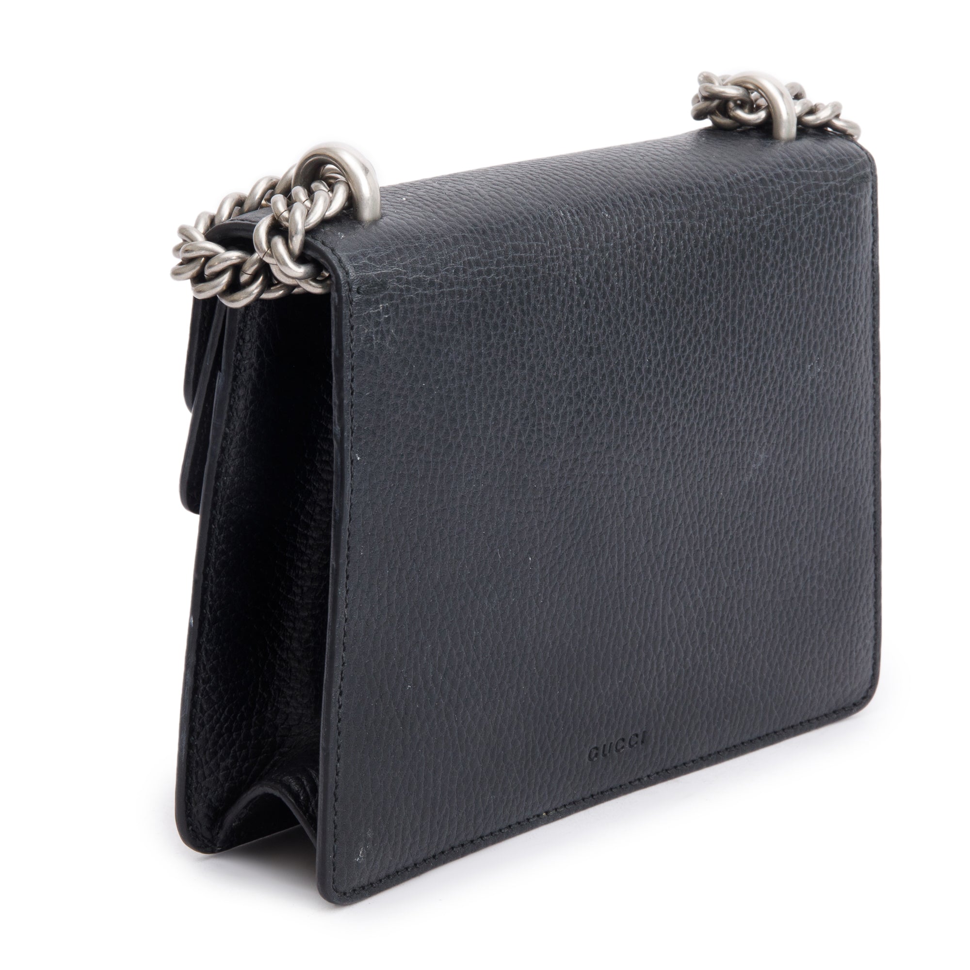 Gucci Black Leather Dionysus Mini Shoulder Bag