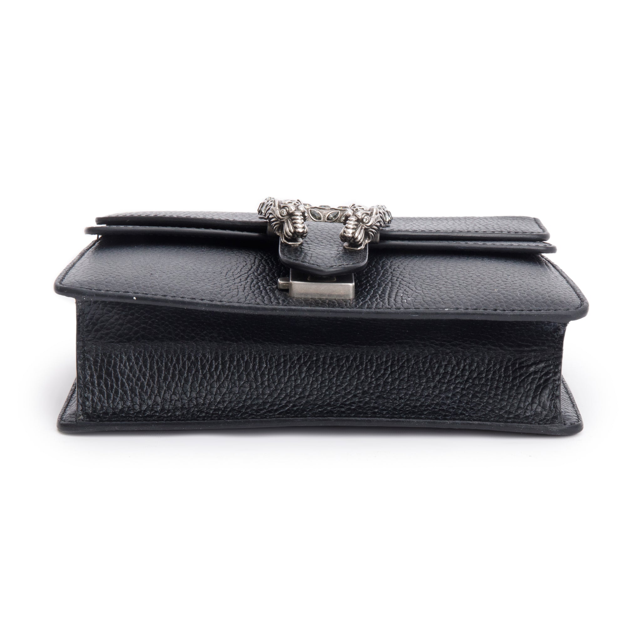 Gucci Black Leather Dionysus Mini Shoulder Bag