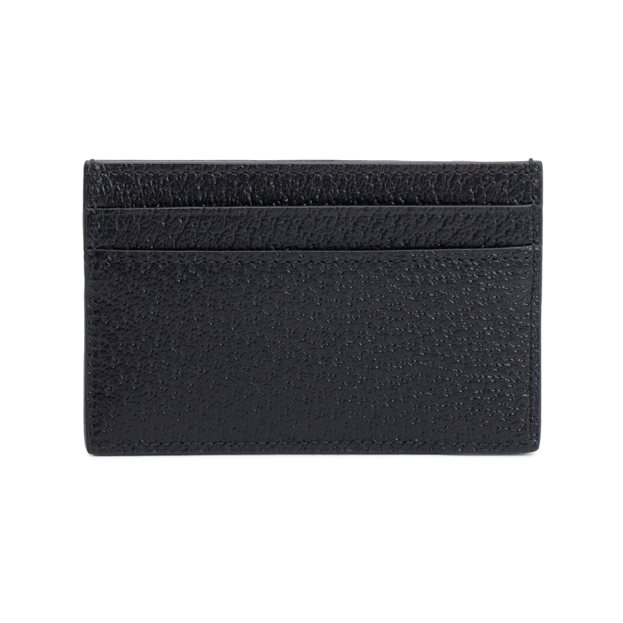 Gucci Black Leather G Card Holder w/ Box