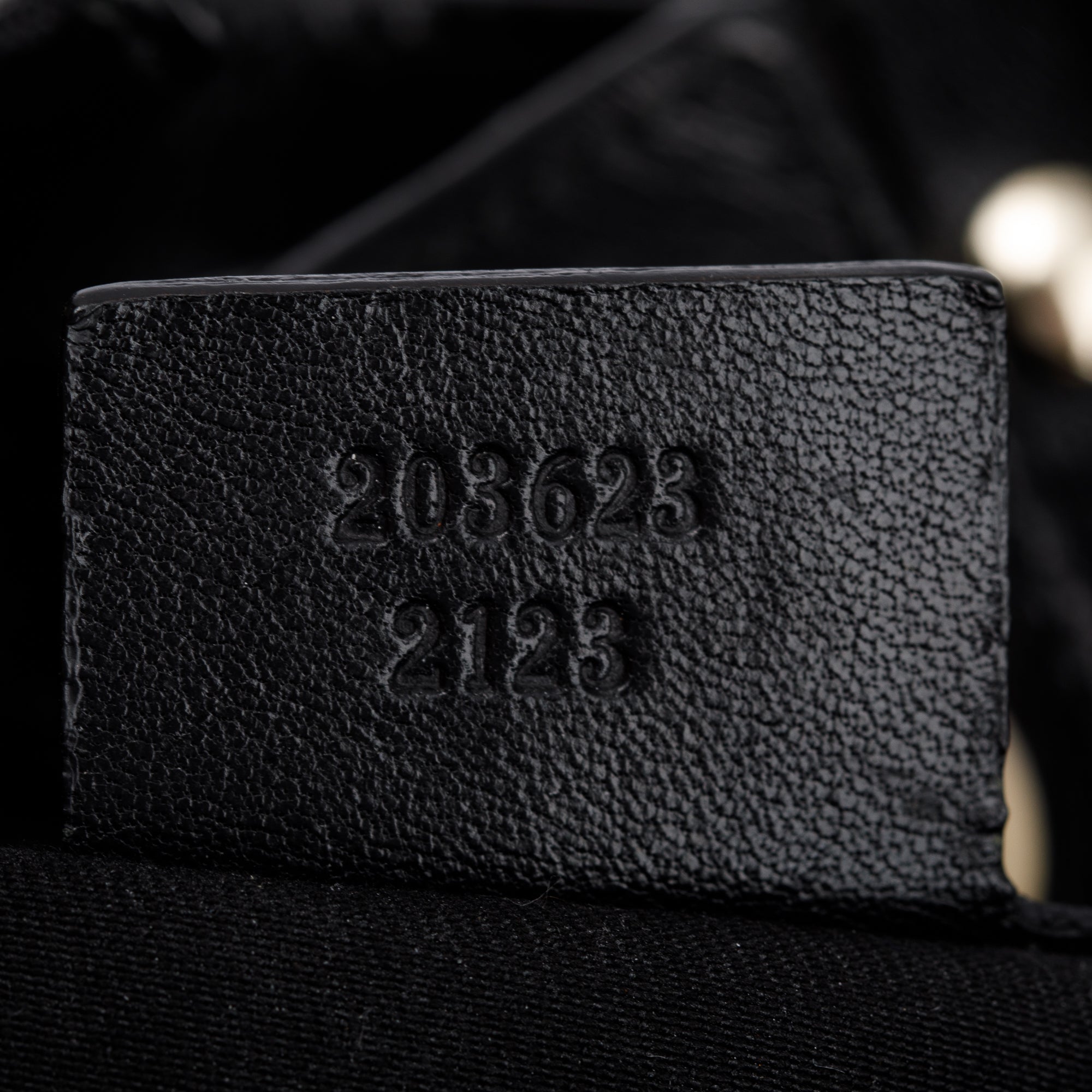 Gucci Black Leather GG Canvas Medium Studded Pelham Bag