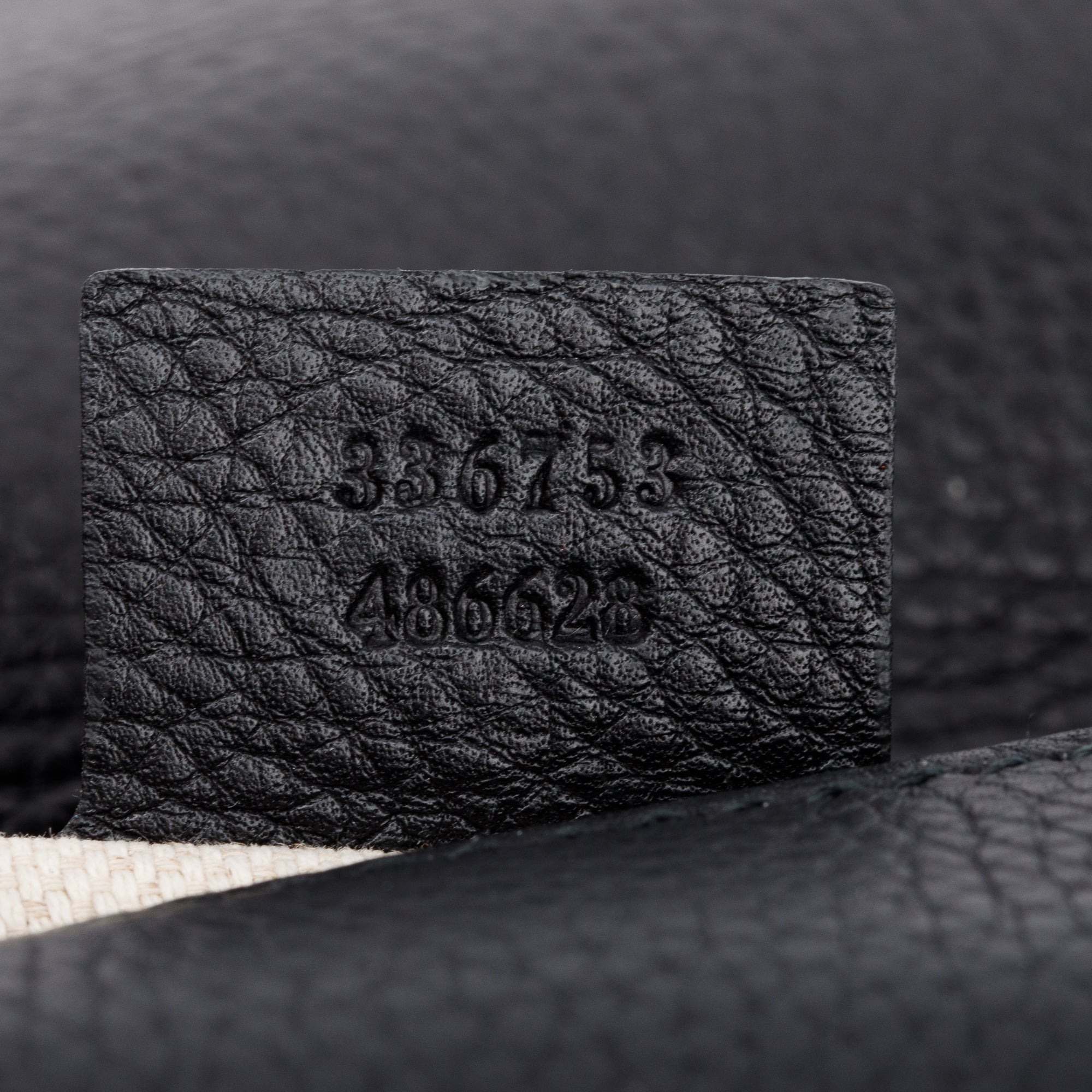 Gucci Black Leather Medium GG Soho Clutch Bag