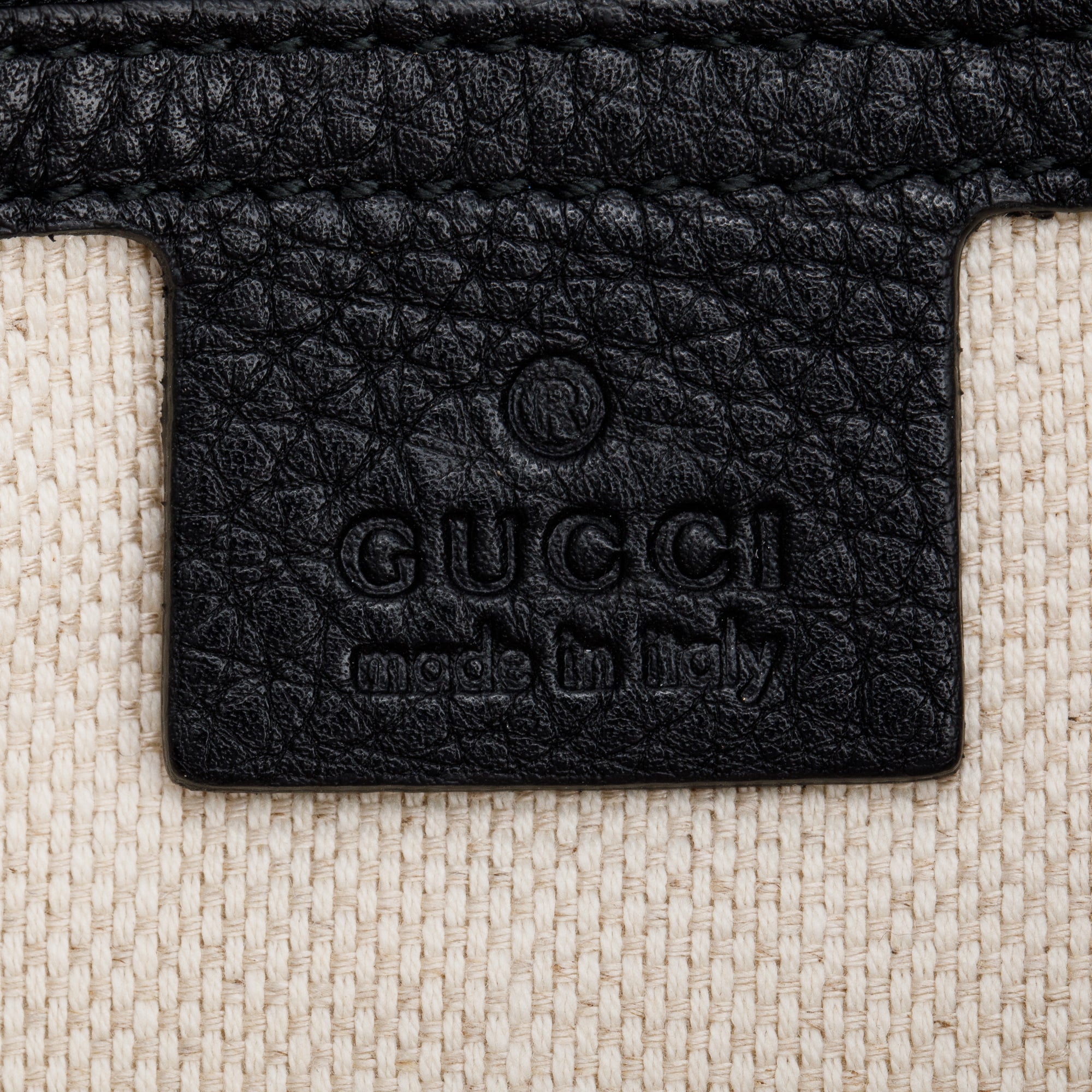 Gucci Black Leather Medium GG Soho Tassel Clutch Bag