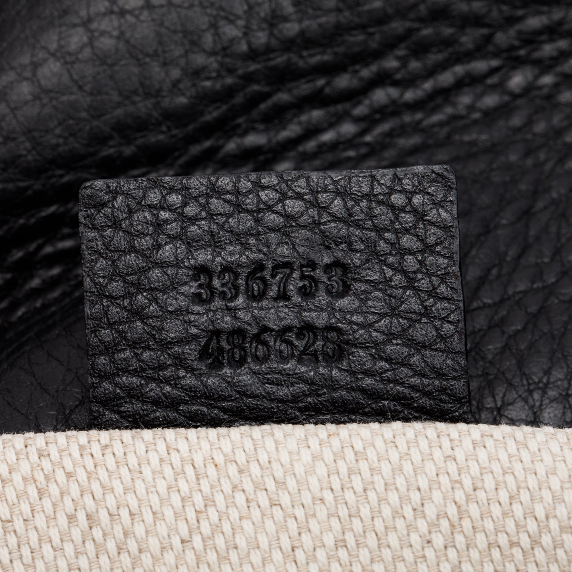 Gucci Black Leather Medium GG Soho Tassel Clutch Bag