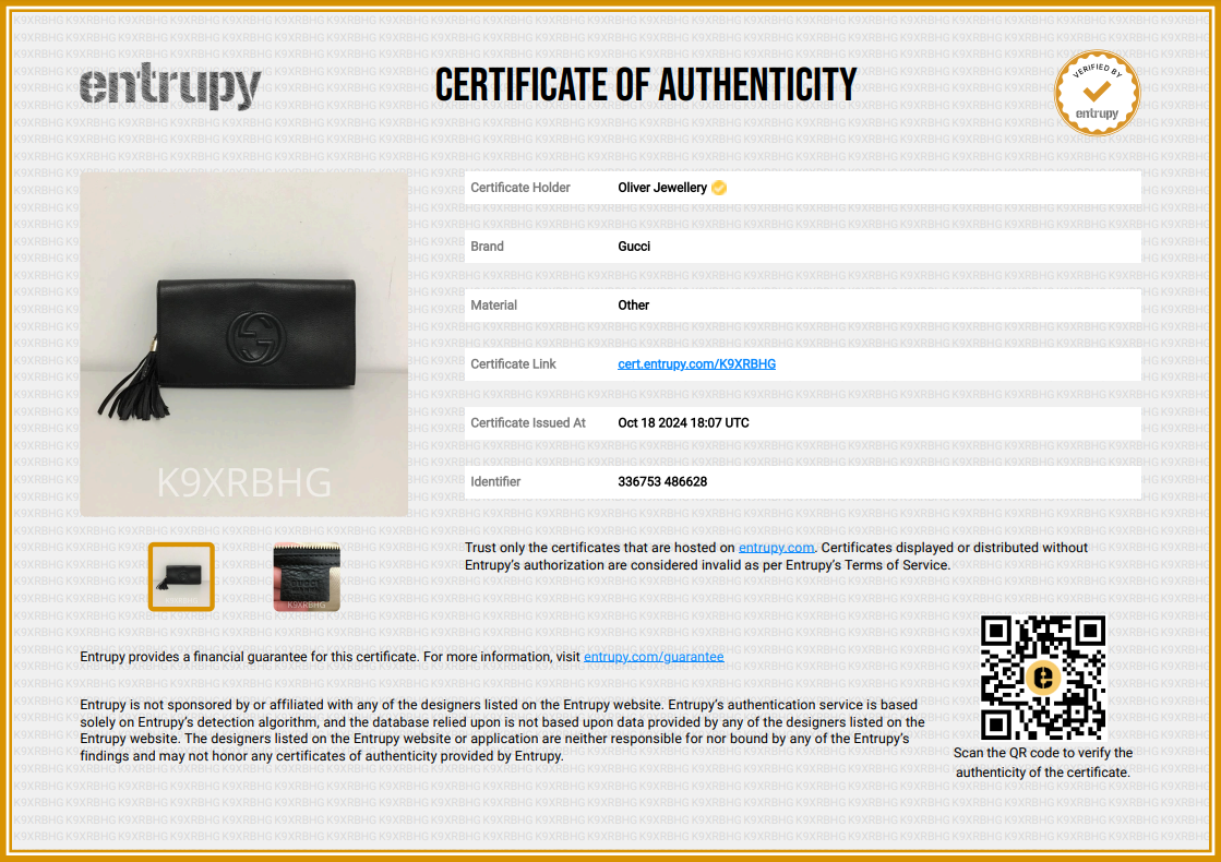 Gucci Black Leather Medium GG Soho Tassel Clutch Bag