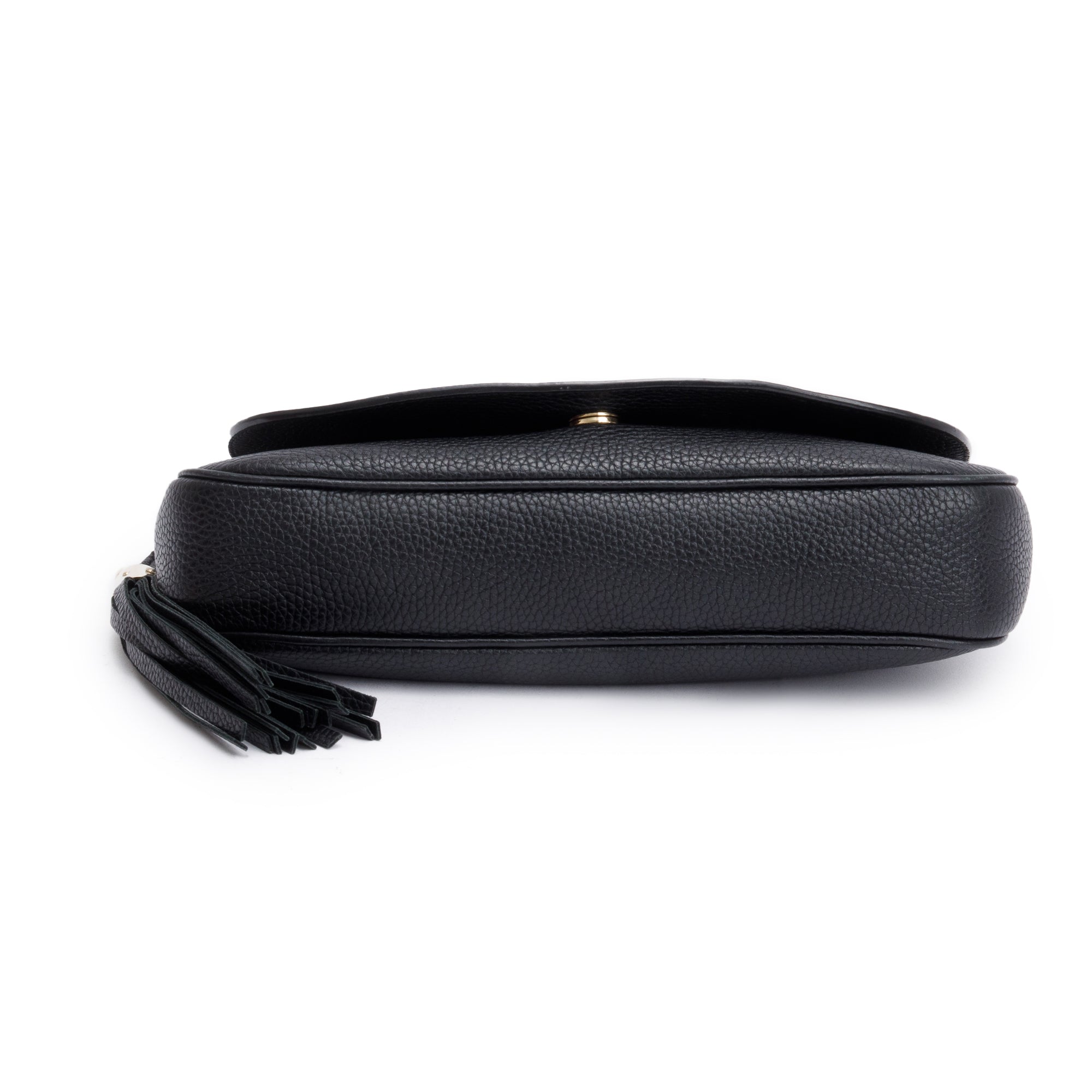 Gucci Black Leather Medium Soho Chain Crossbody Bag