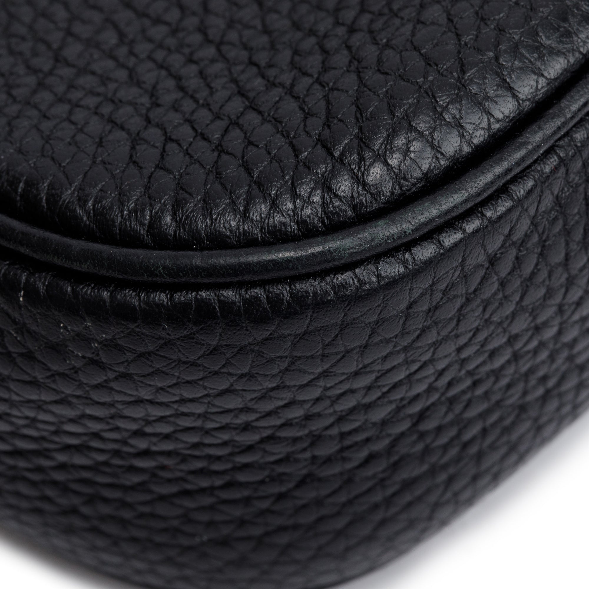 Gucci Black Leather Medium Soho Chain Crossbody Bag