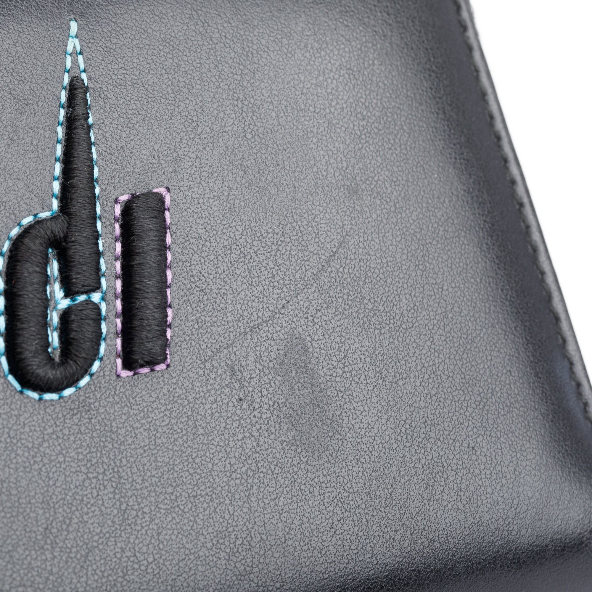 Gucci Black Leather Rainbow Blade Logo Continental Zip Wallet w/ Box