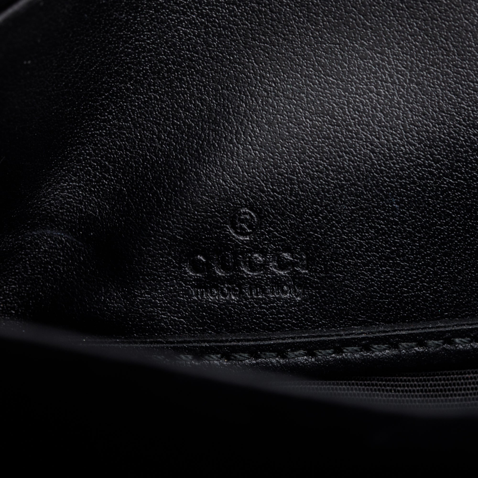 Gucci Black Leather Rainbow Blade Logo Continental Zip Wallet w/ Box