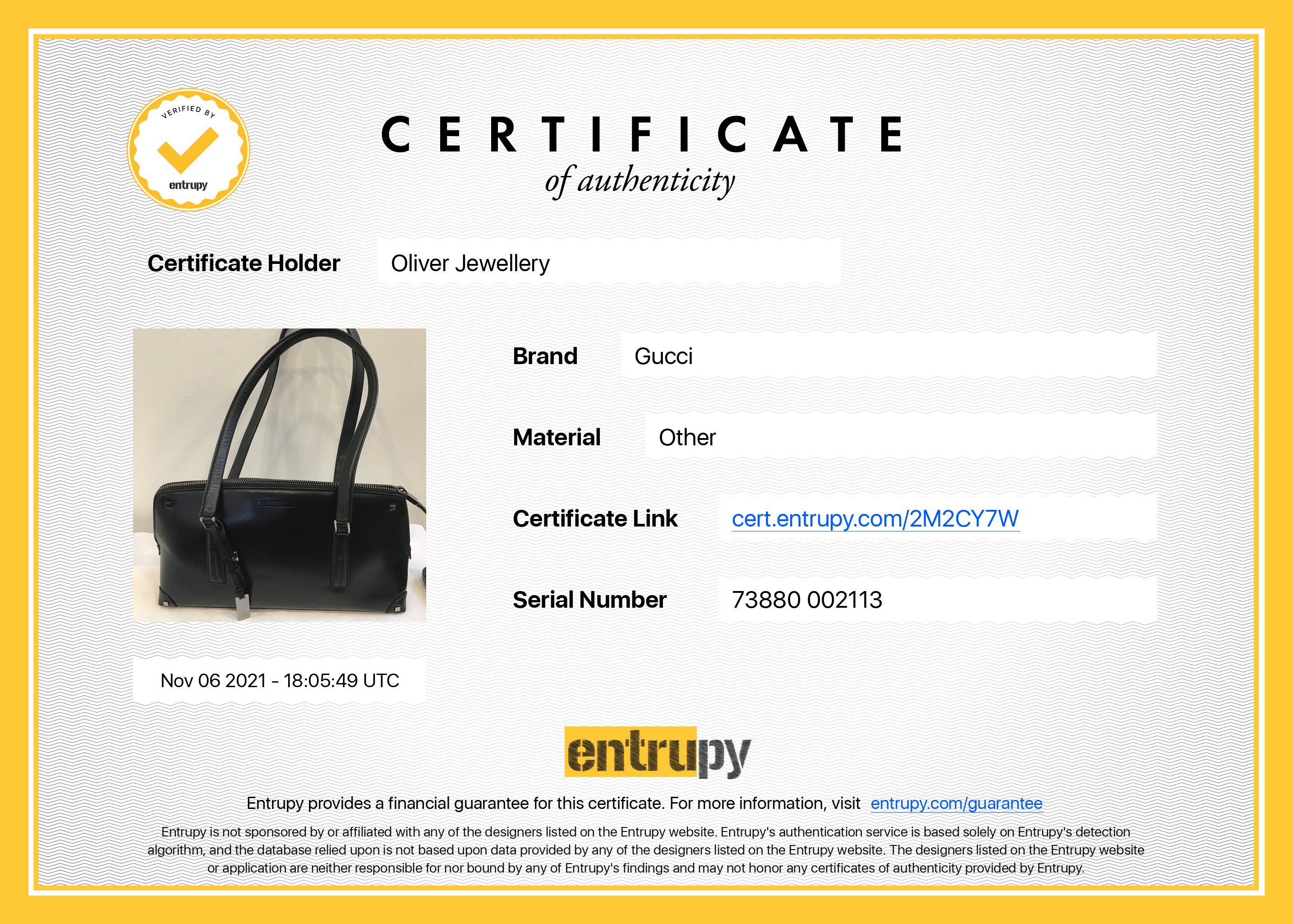 Gucci Black Leather Shoulder Bag