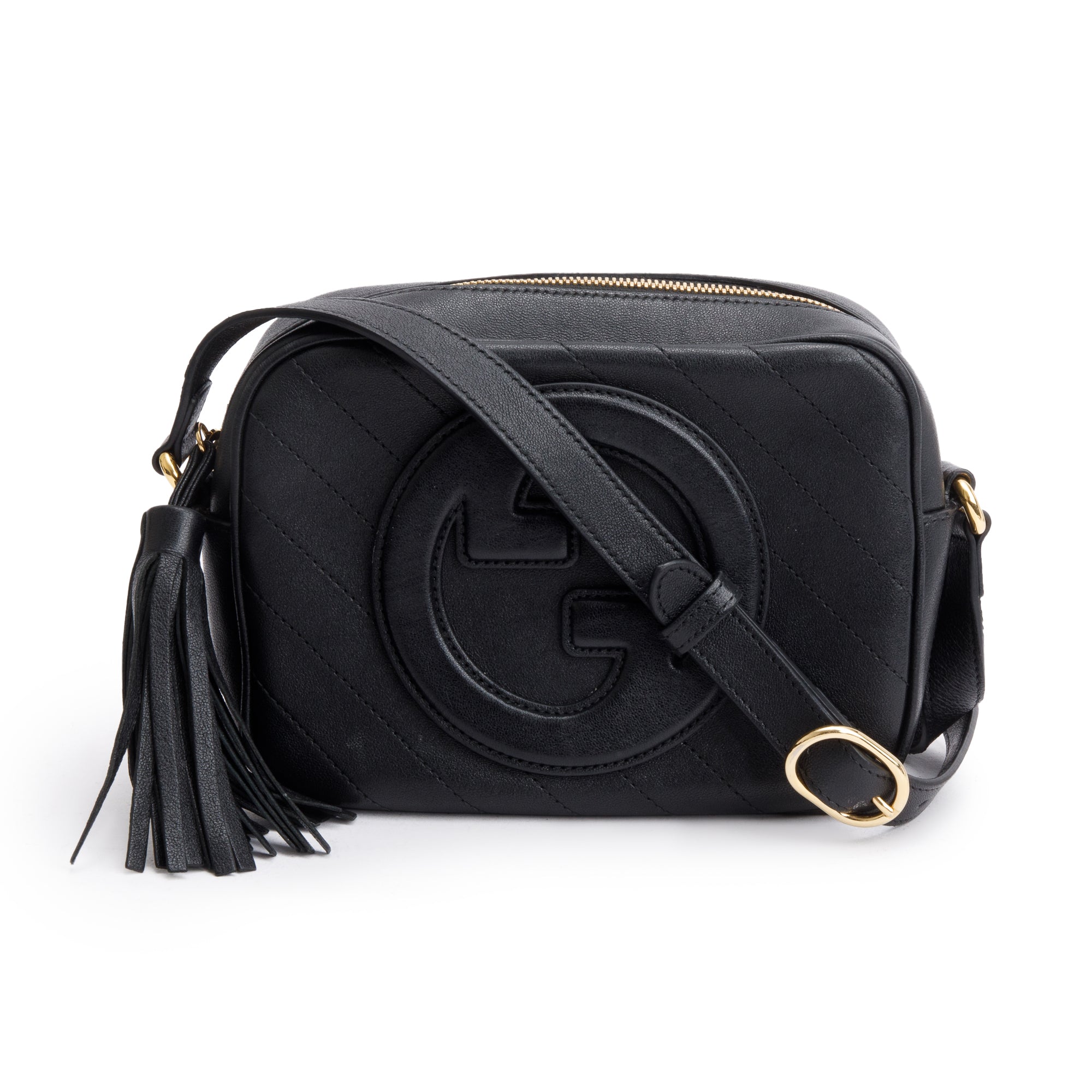 Gucci Black Leather Small Blondie Shoulder Bag