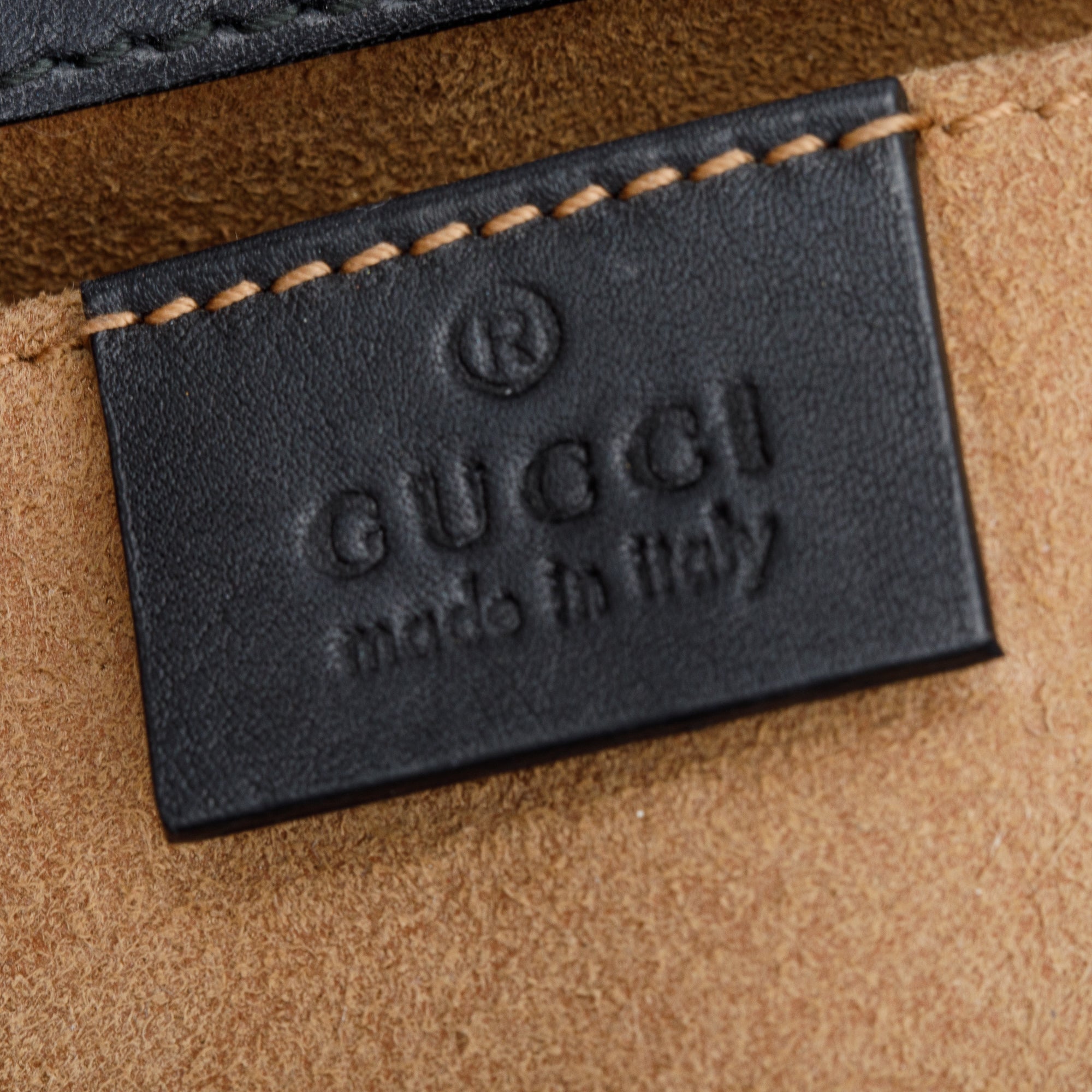 Gucci Black Leather Small Padlock Chain Shoulder Bag