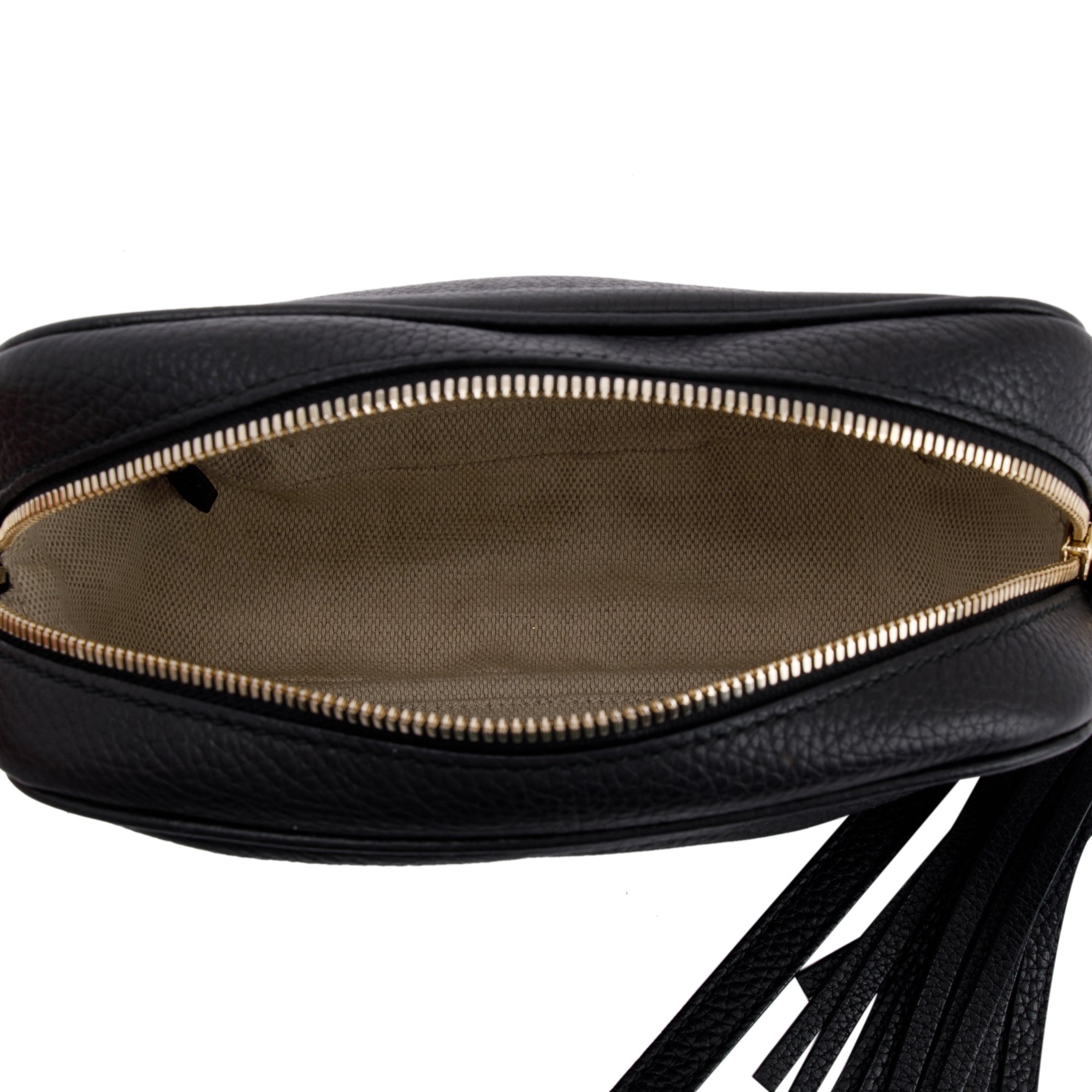 Gucci Black Leather Small Soho Disco Bag