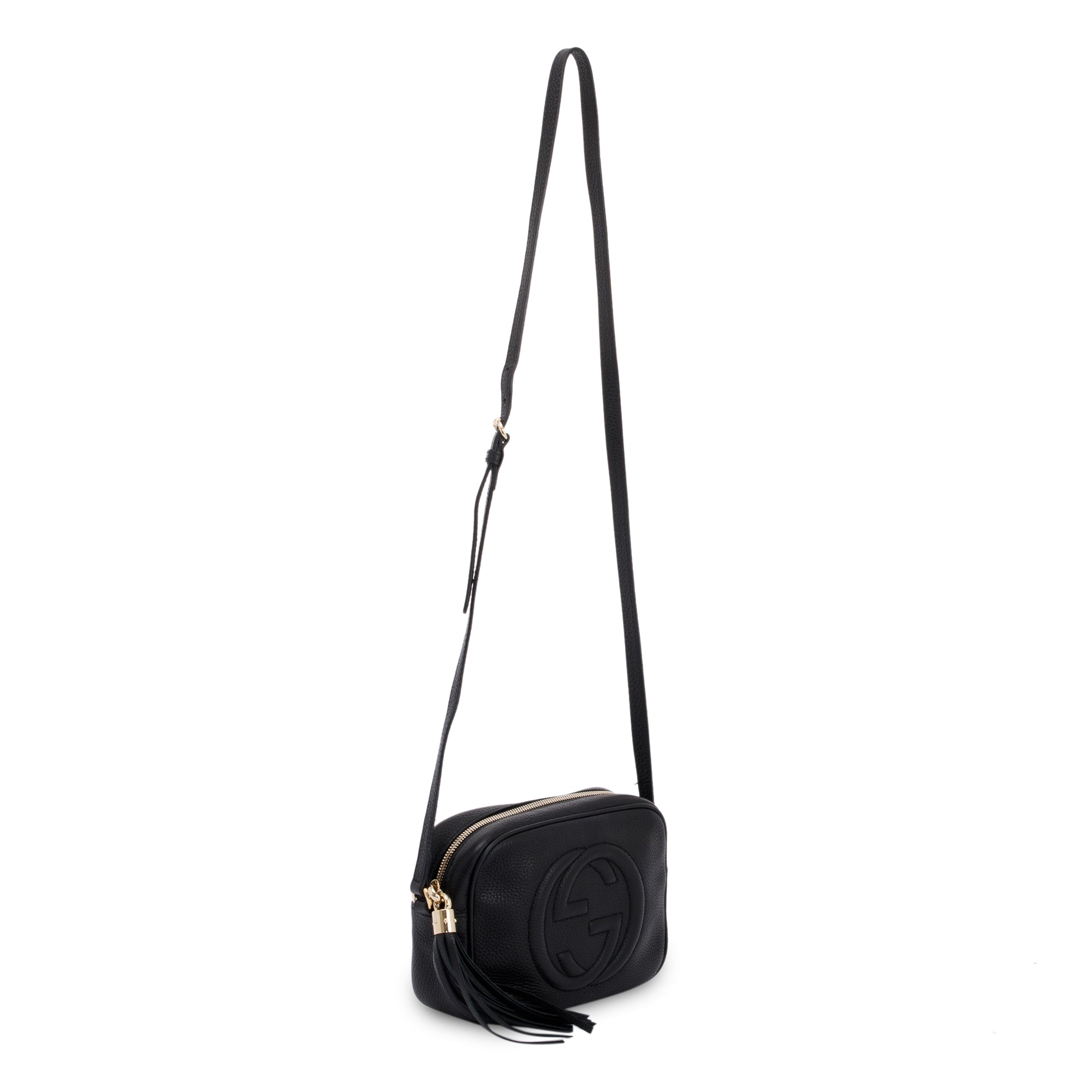 Gucci Black Leather Small Soho Disco Bag
