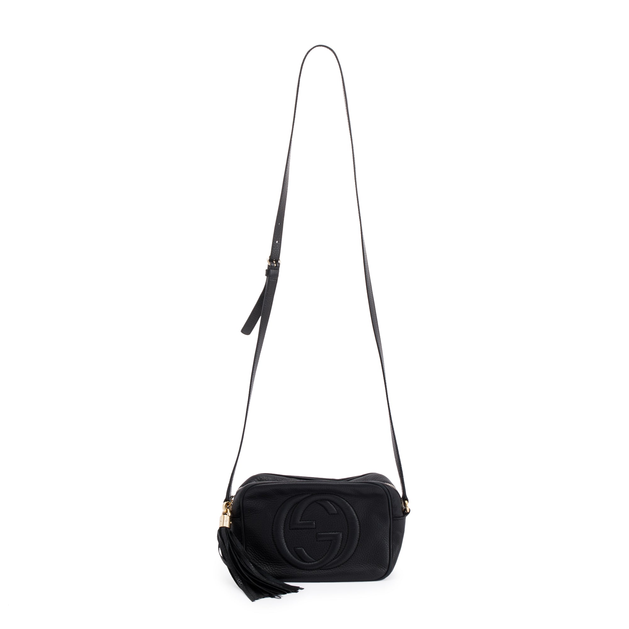 Gucci Black Leather Small Soho Disco Bag ( Bag is missing)