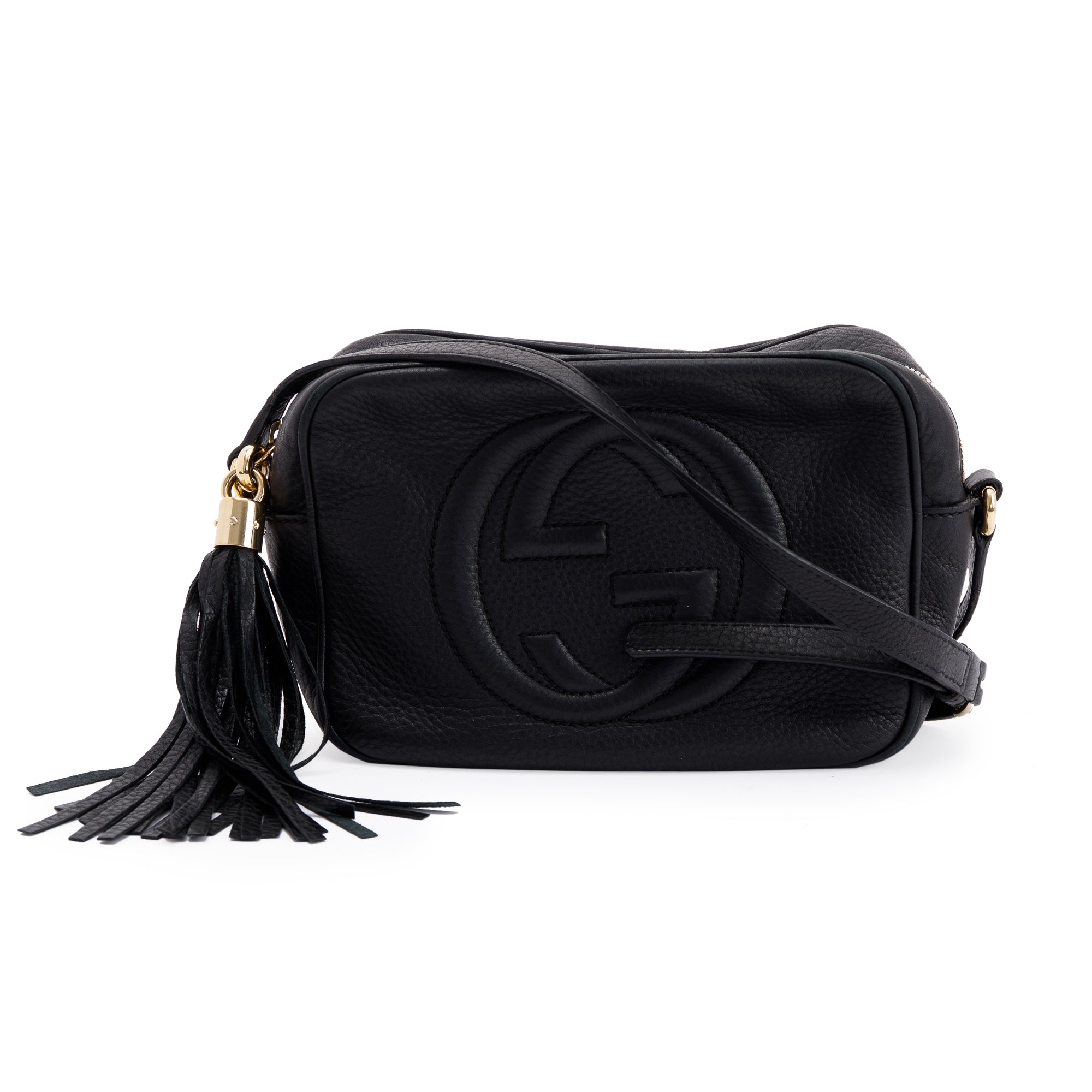 Gucci Black Leather Small Soho Disco Bag ( Bag is missing)