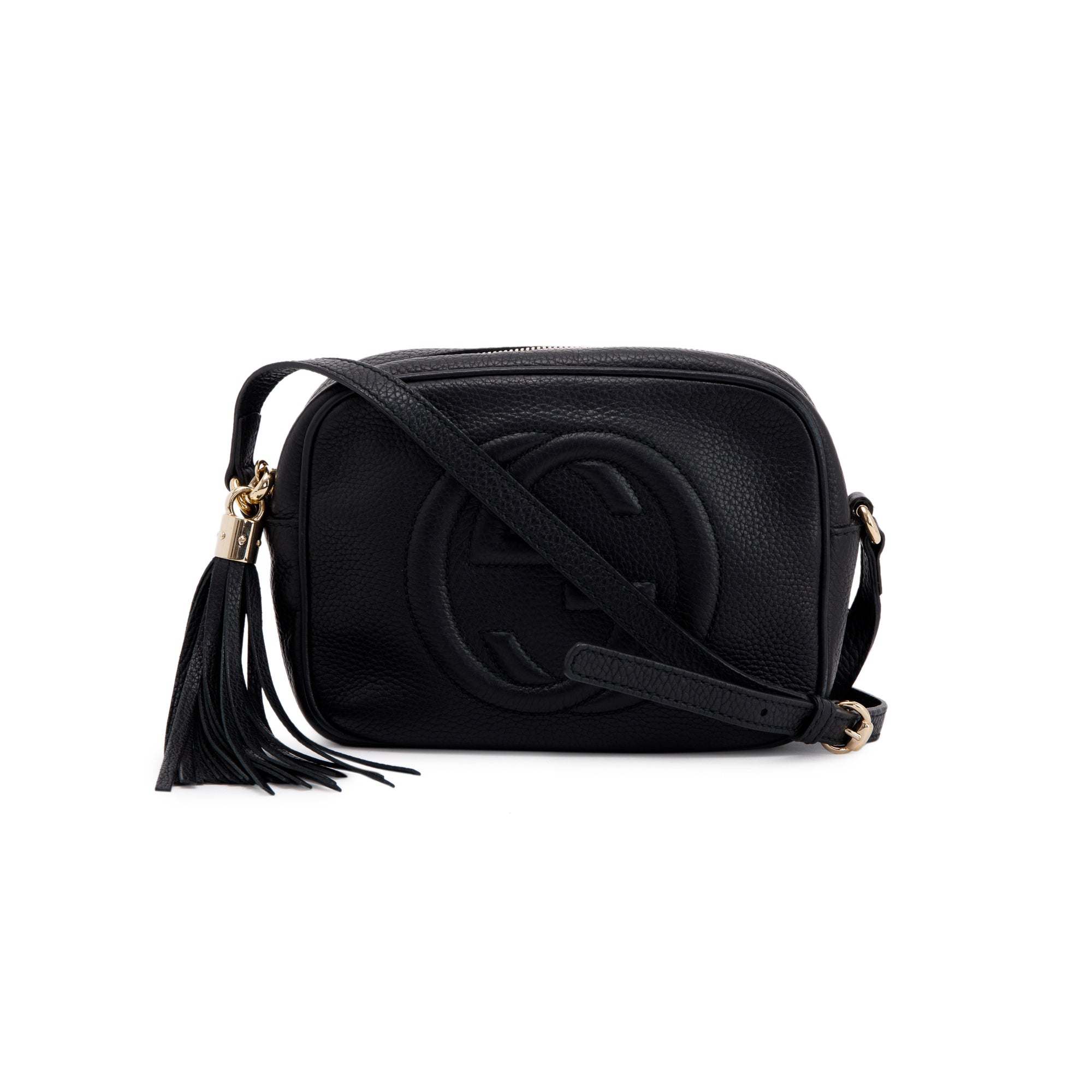 Gucci Black Leather Small Soho Disco Bag