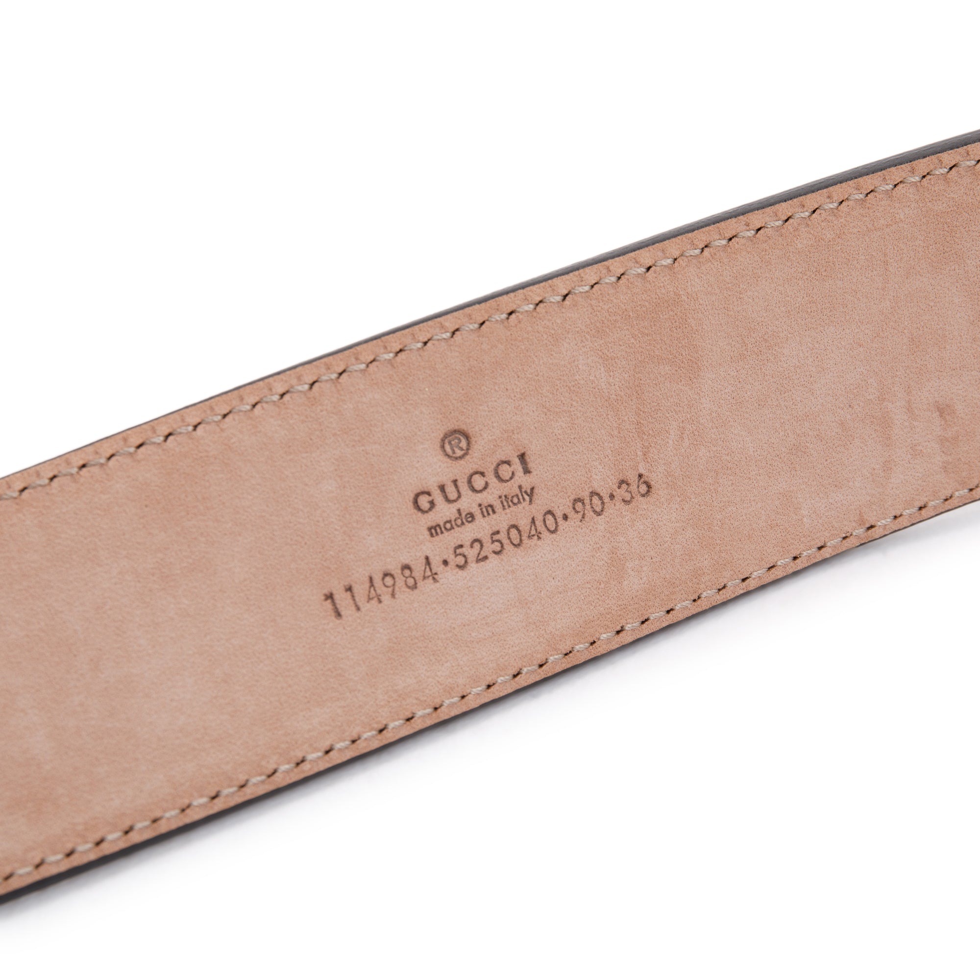 Gucci Black Leather & Web Belt with Double G Buckle