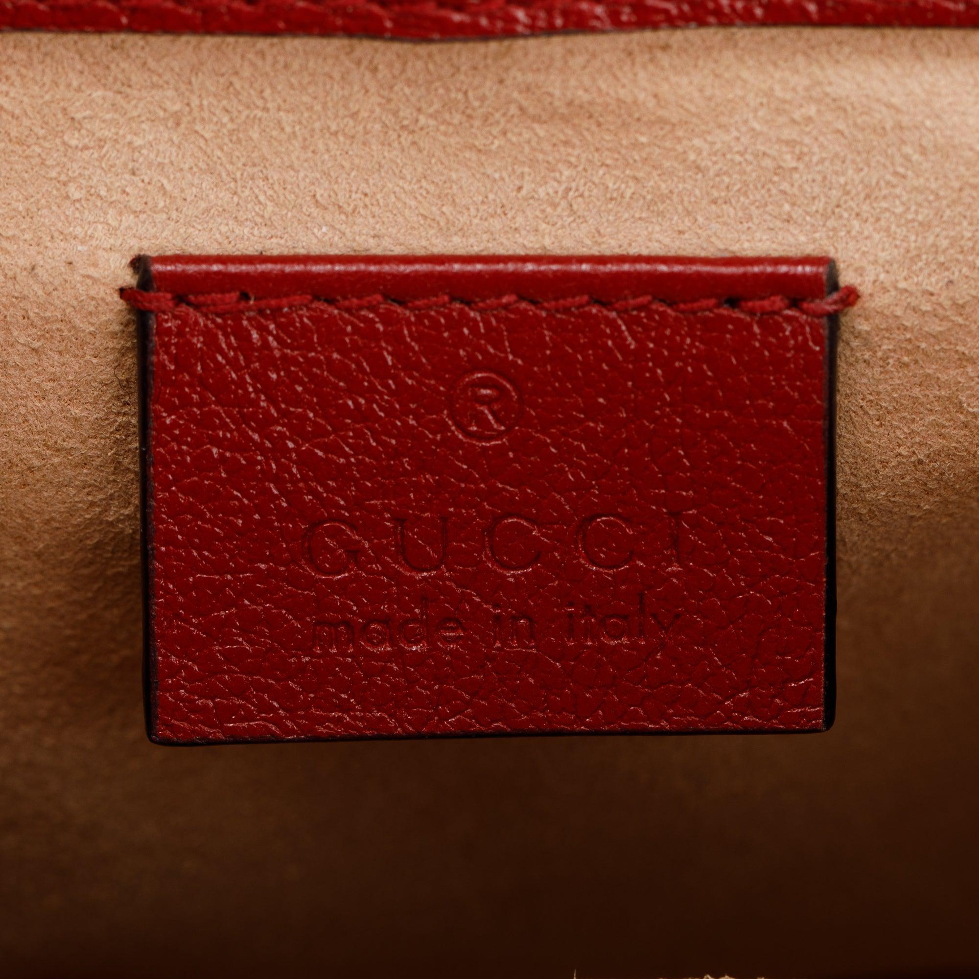 Gucci Black Matelasse Diagonal Mini Torchon GG Marmont Top Handle Bag w/ Strap