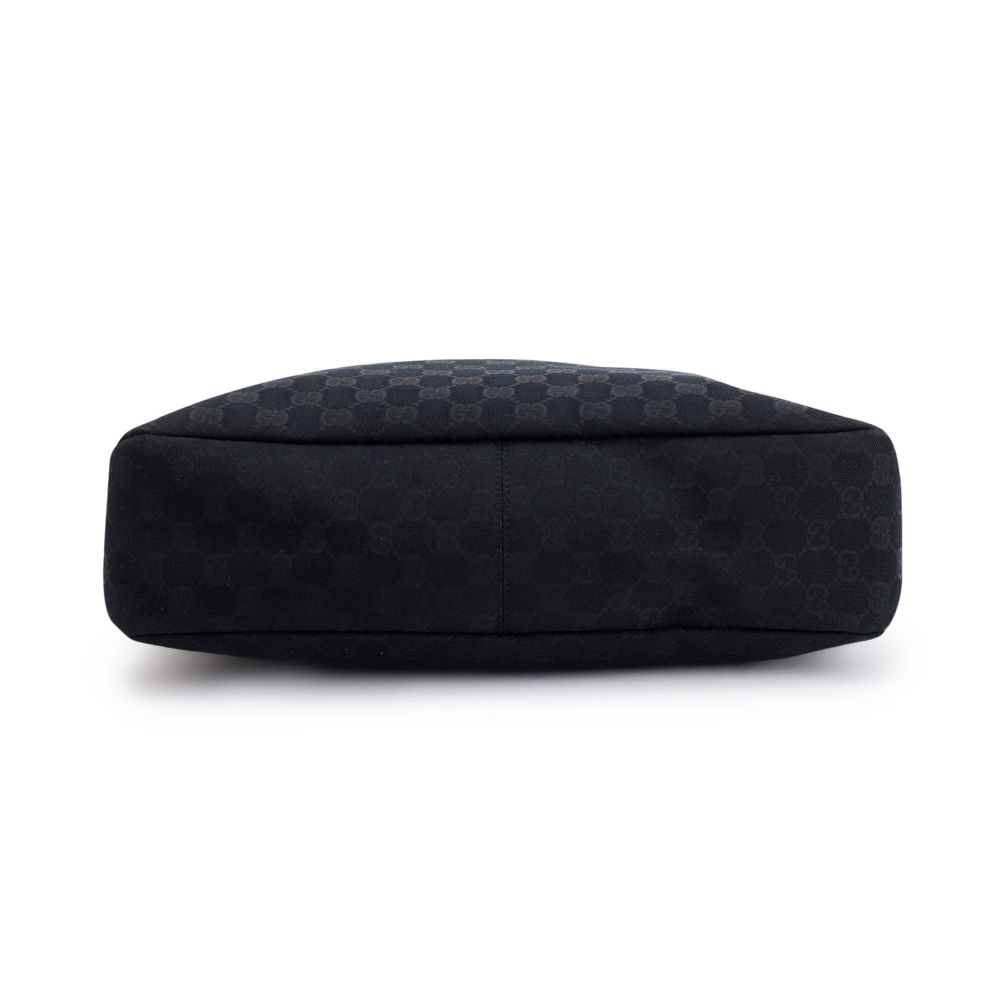 Gucci Black Medium GG Canvas Horsebit Hobo