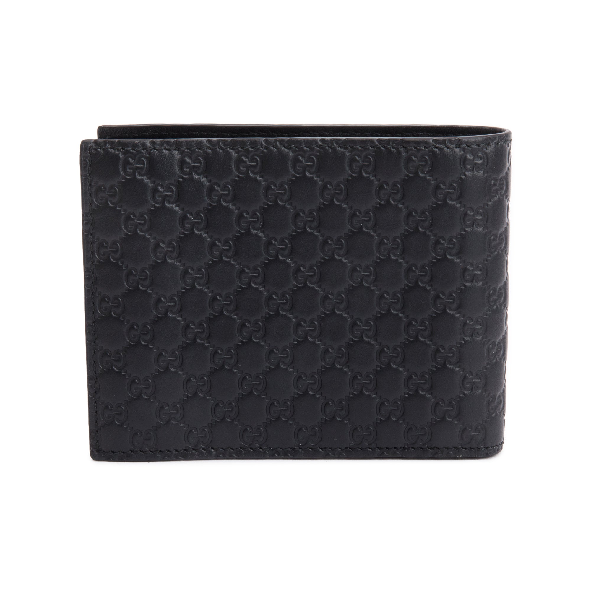 Gucci Black Microguccissima Leather Bifold Wallet w/ Box
