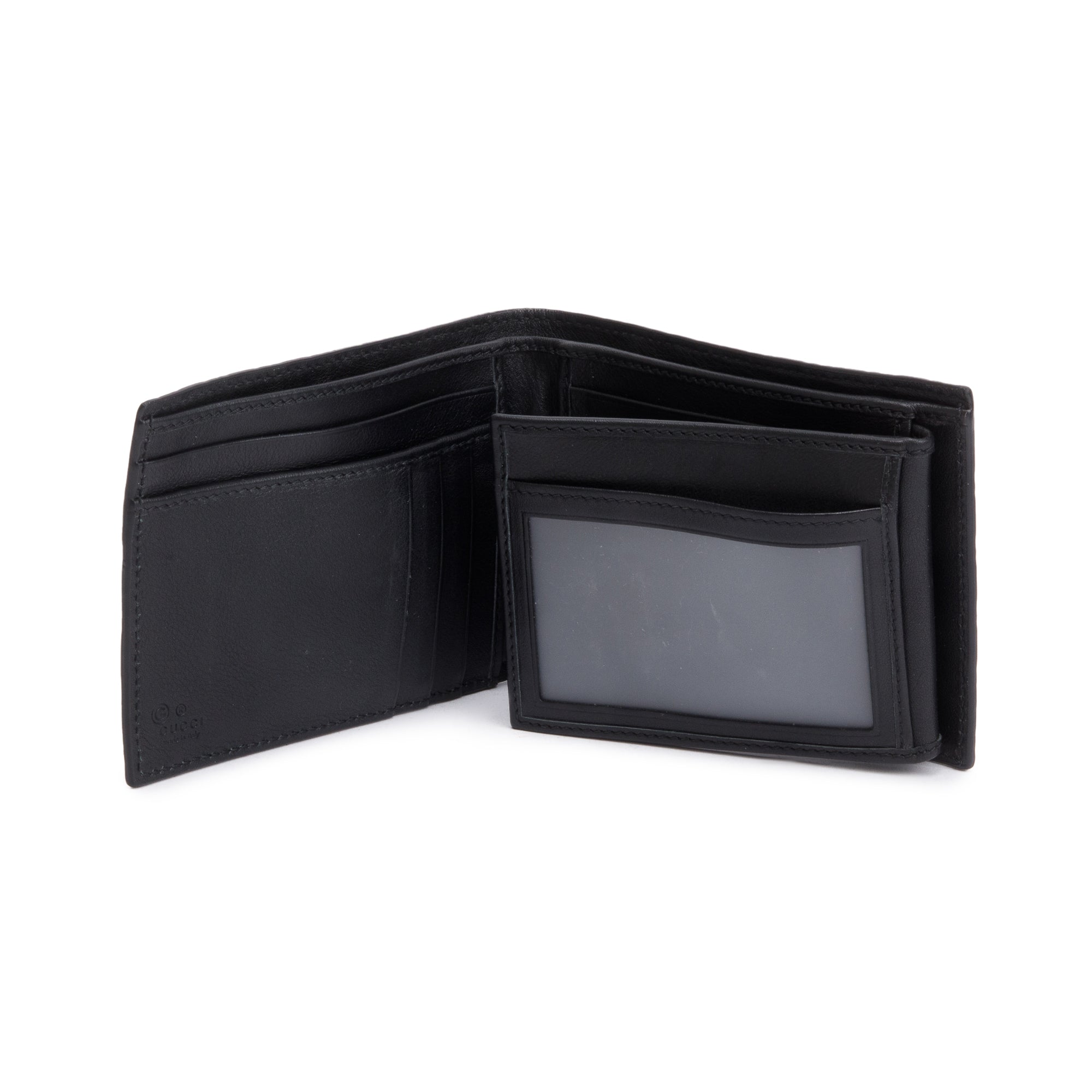 Gucci Black Microguccissima Leather Bifold Wallet w/ Box