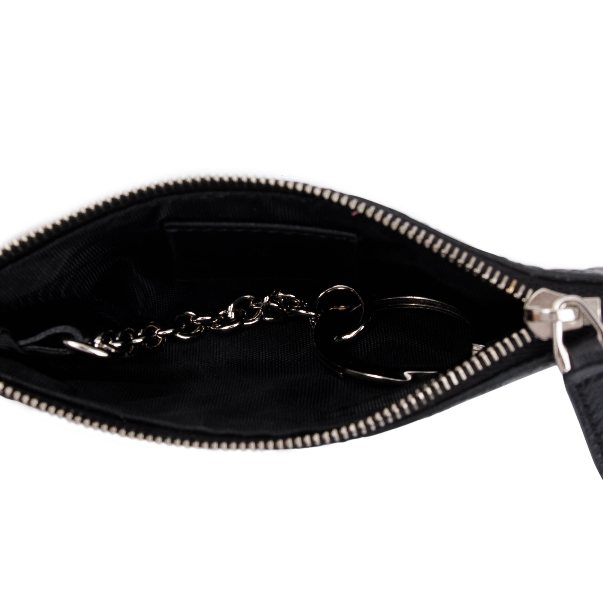 Gucci Black Microguccissima Leather Key Pouch w/ Box