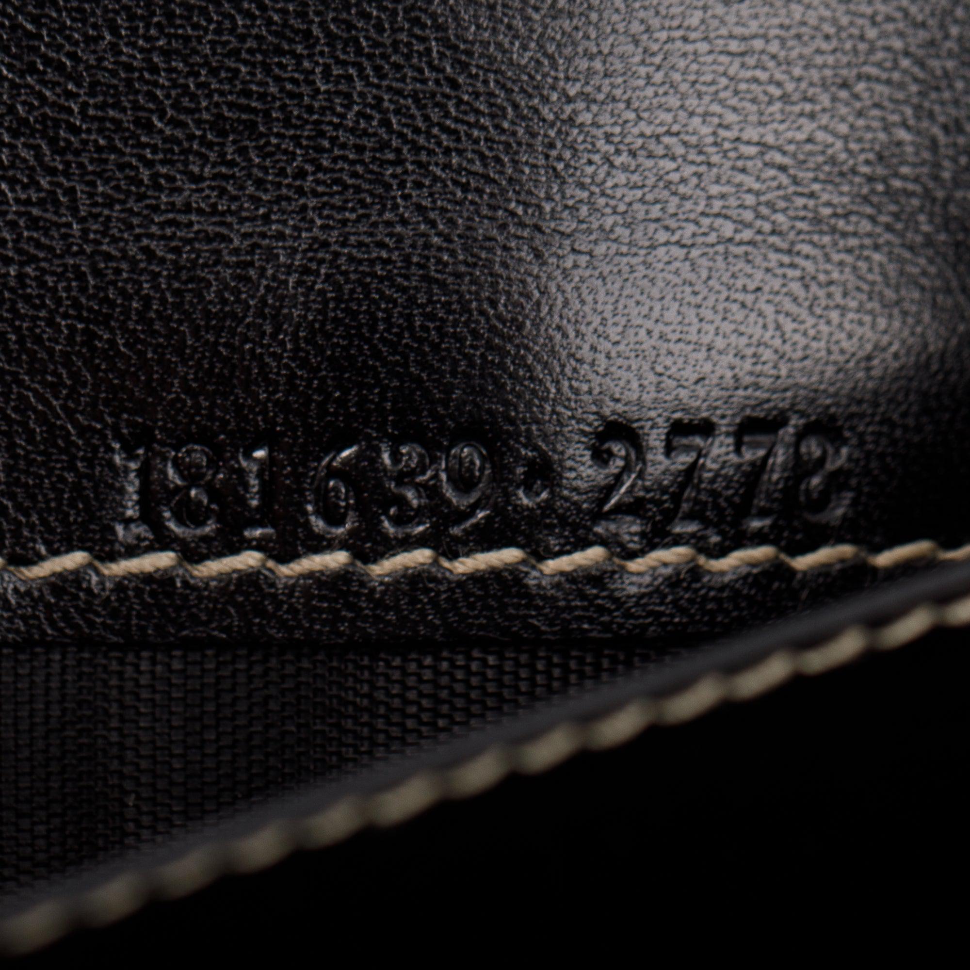 Gucci Black Patent Leather Interlocking G Continental Wallet