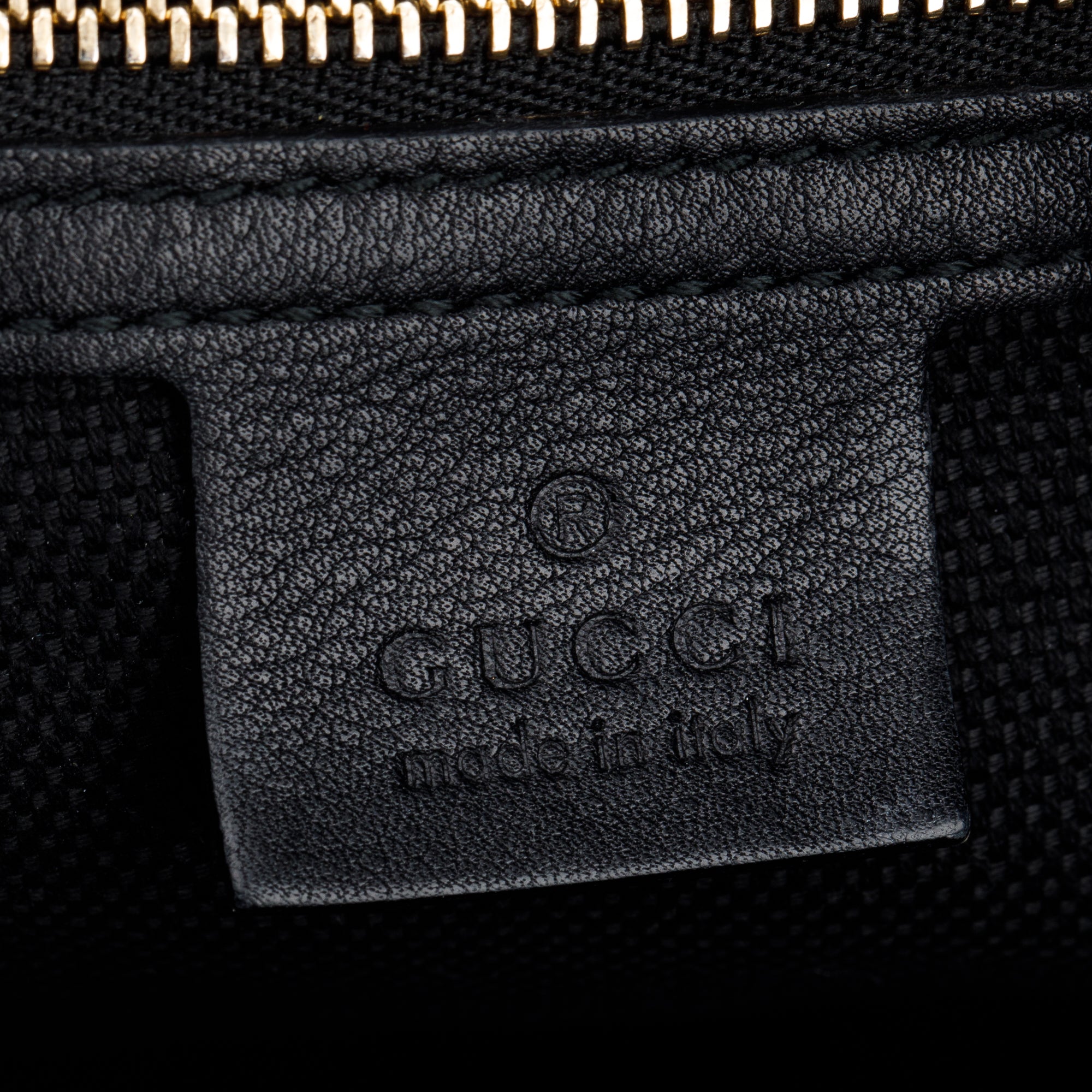 Gucci Black Patent Leather Small Convertible Soho Hobo Bag w/ Strap