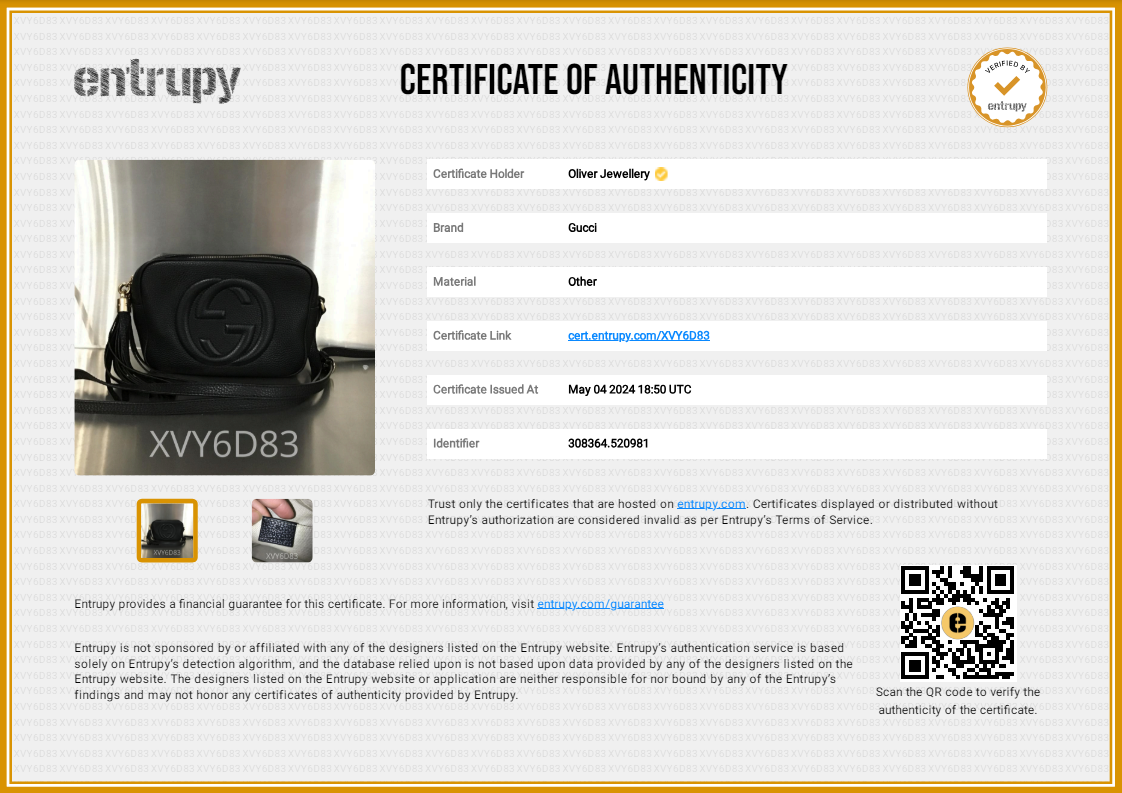 Gucci Black Pebbled Calfskin Leather Small Soho Disco Bag