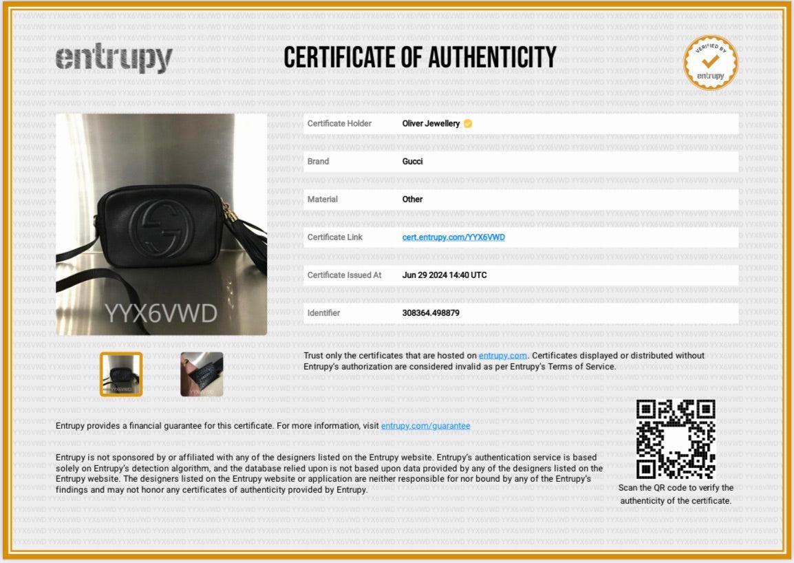 Gucci Black Pebbled Calfskin Leather Small Soho Disco Bag