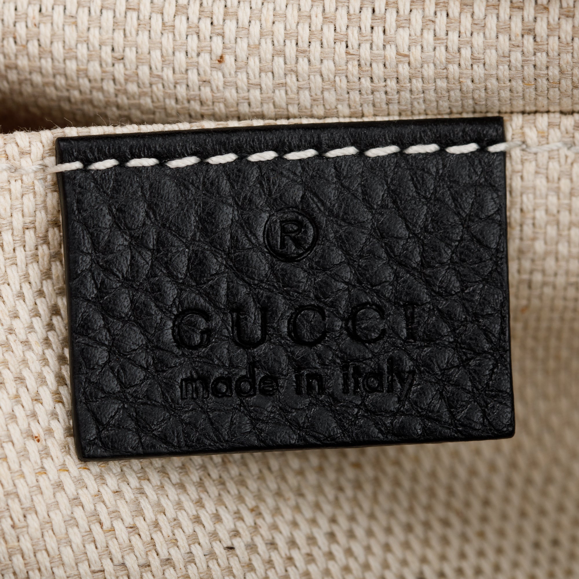 Gucci Black Pebbled Calfskin Leather Small Soho Disco Bag