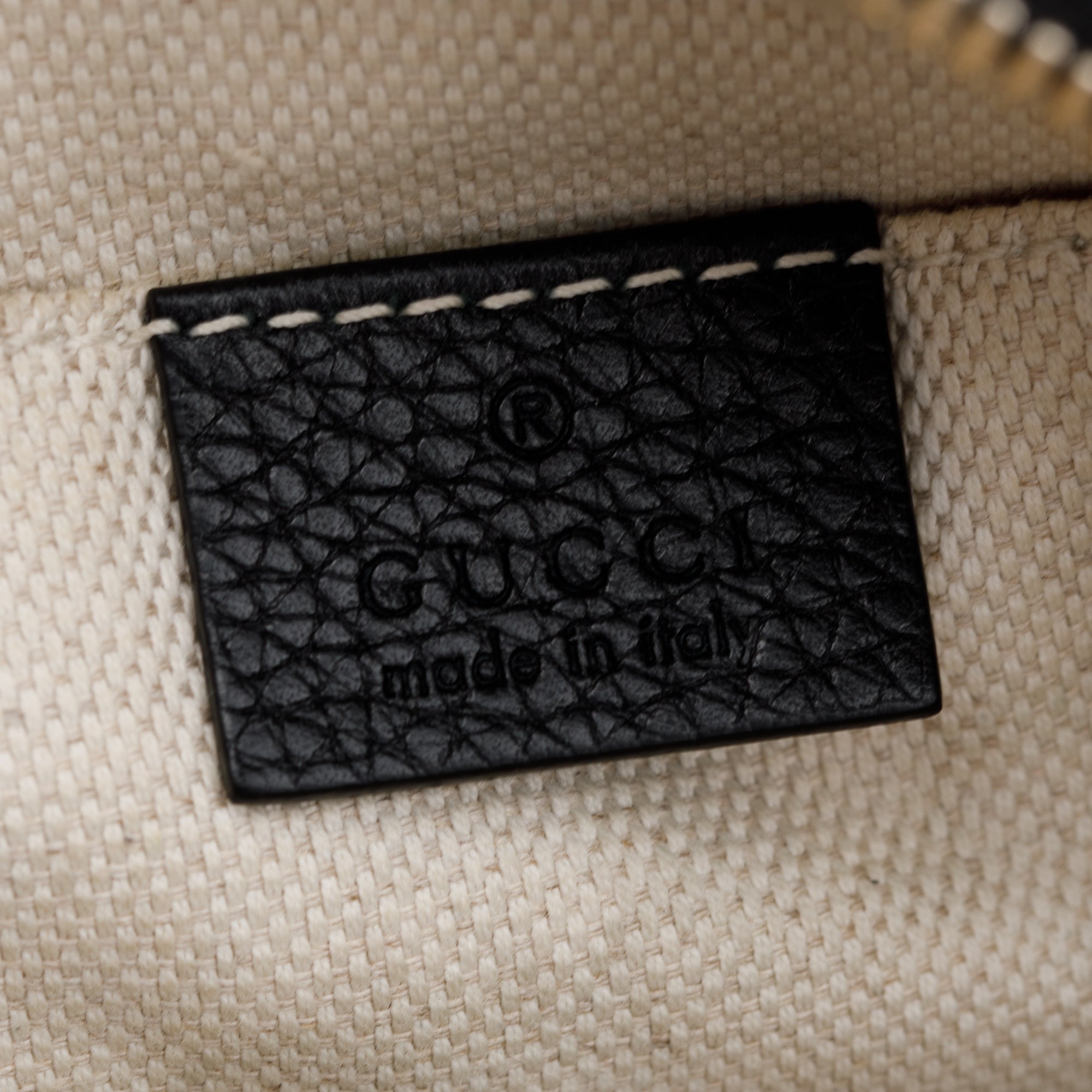 Gucci Black Pebbled Calfskin Leather Small Soho Disco Bag